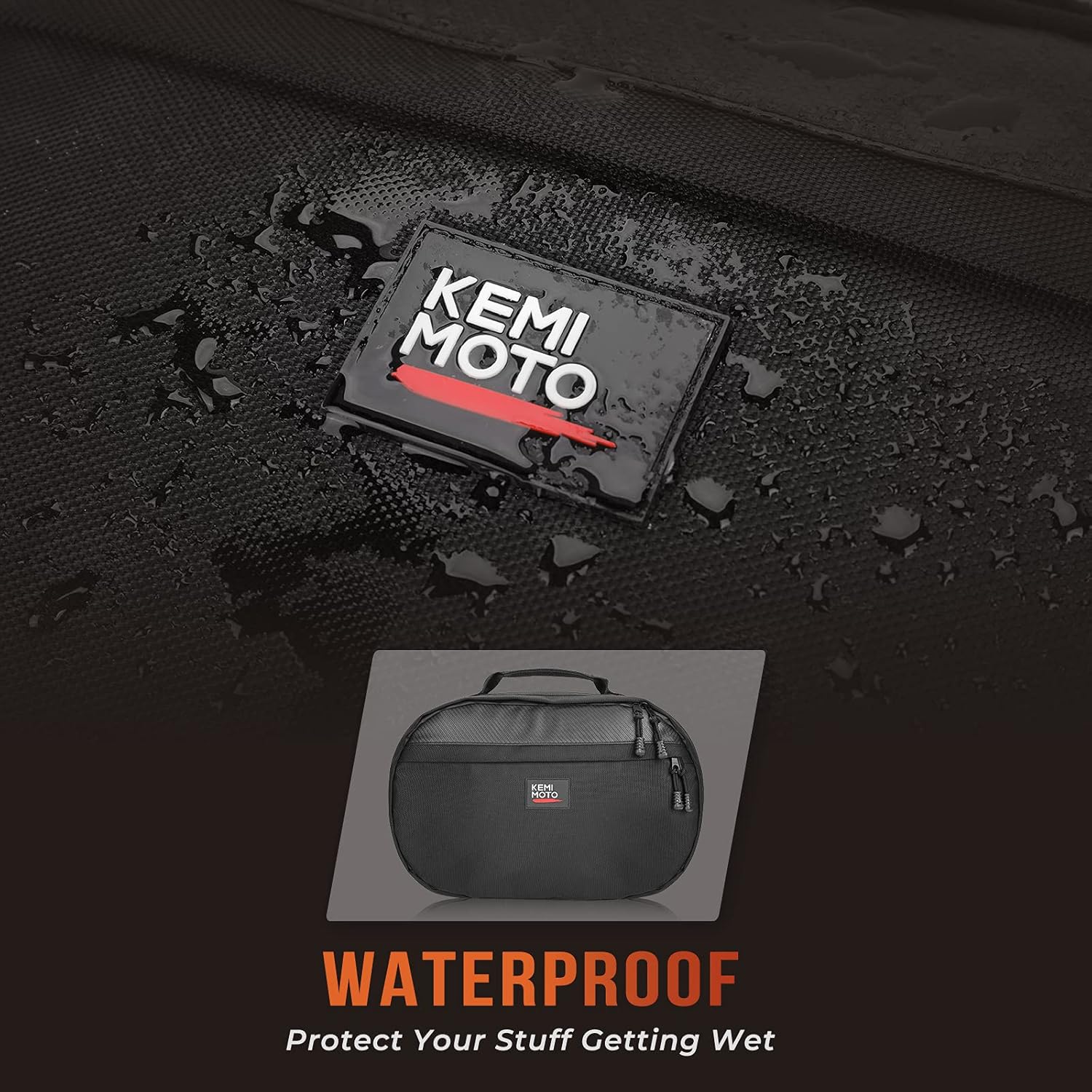 Kemimoto UTV Drive Belt Storage Bag Spare CVT Drive Belt Holder Belt Case with Reflective Strip Compatible with All UTVs