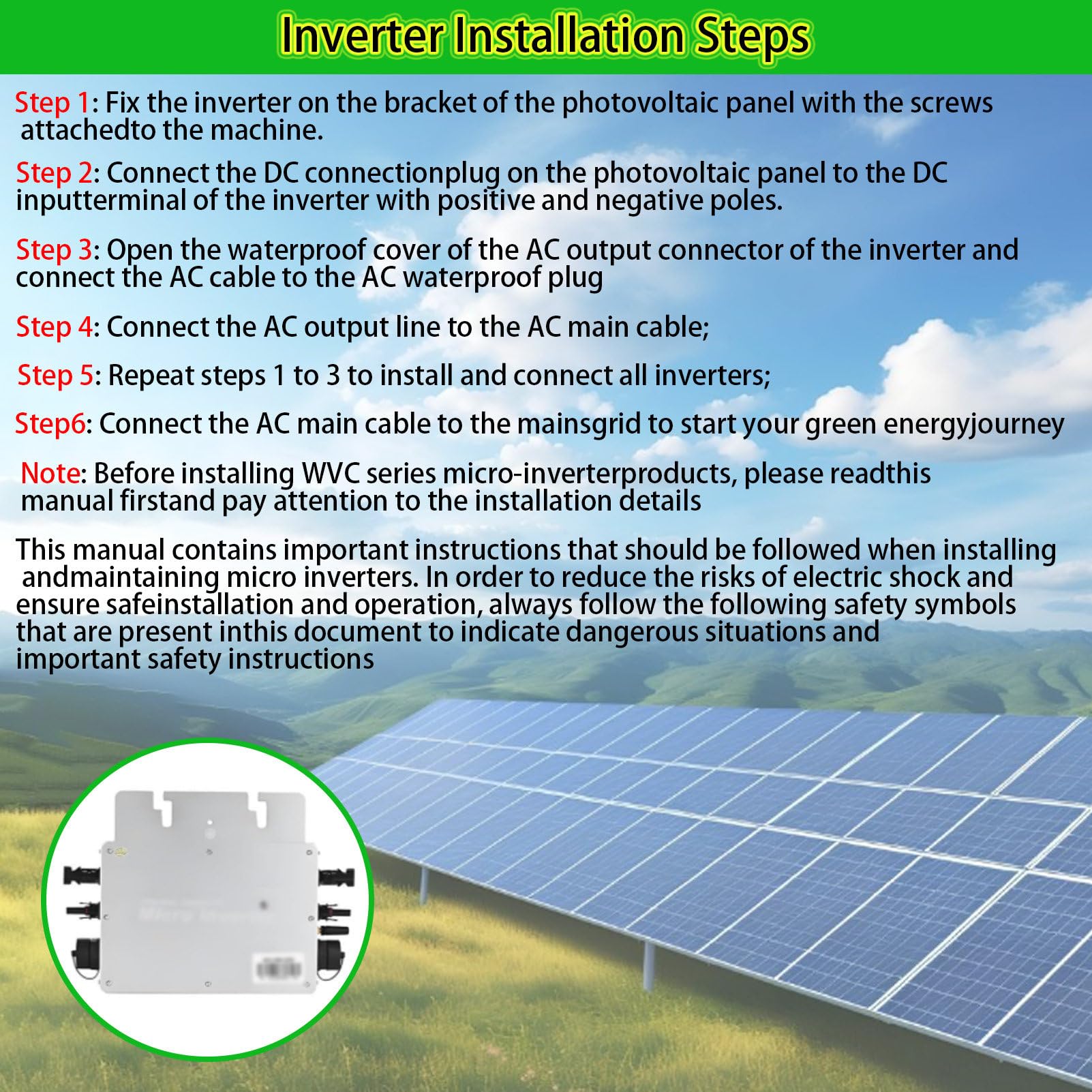 Mikroinwerter Solarny Mppt O Mocy 300 W/350 W/400 W/600 W/700 W/800 W/1200 W/1400 W/1600 W, Mikroinwerter, Stopień Ochrony Ip65, Do UżYtku Domowego I Komercyjnego 600W