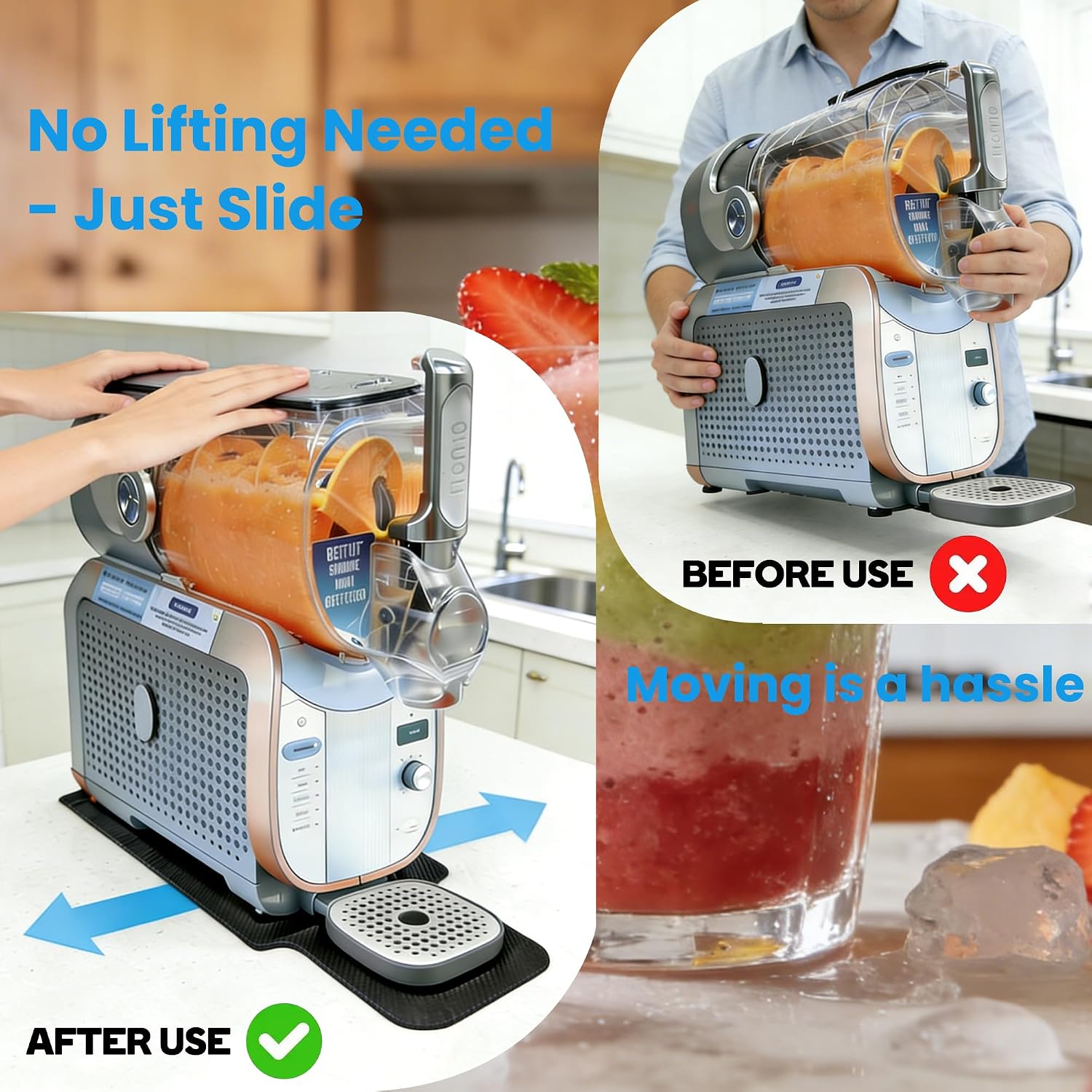 Sliding Mat for Ninja SLUSHi XL/Max 128 Smart Frozen Drink Maker image 5
