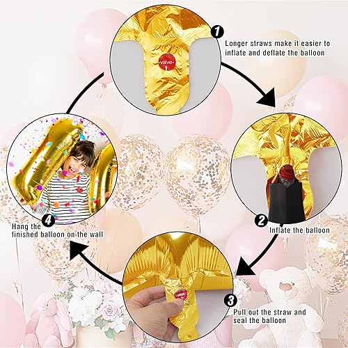 Miniatura 6 de Smlpuame Globo de 40 pulgadas del número 0-9, globos negros grandes del número 50, globos digitales para suministros de decoración de celebración de