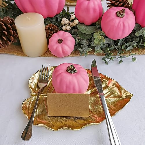 Vista 84 de Winlyn 7 calabazas artificiales verdes surtidas, calabazas de cosecha de color verde oscuro, calabazas decorativas de espuma para granja, otoño