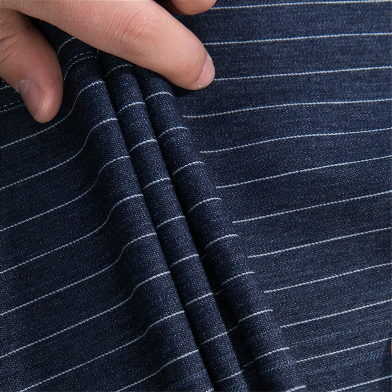 Delantal de trabajo de mezclilla con correa de cuero y bolsillos, uniforme de camarero for estudio de belleza, barbería, cafetería, mercado, panadería. para Soldadura, Herrero