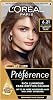 L'Oreal Paris Preference Hair Dye, Luminous Permanent Rich Hair Colour, Long Lasting Brilliance, Achieve Radiant, Salon-Inspired Results, Shade: 6.21, Zurich
