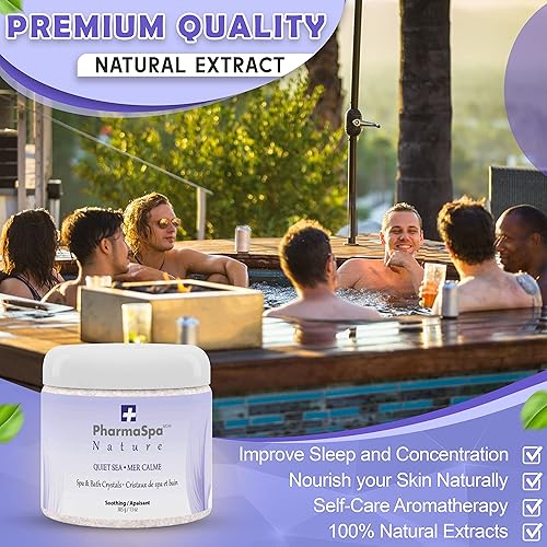 Miniatura 10 de Naturaleza Cristales de spa y baño con extractos totalmente naturales - 385 g13 oz - Sal de baño de Epsom para bañera de hidromasaje aromaterapia y