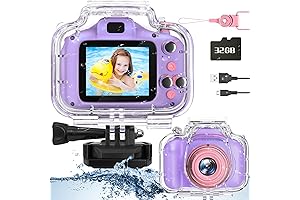 Waterproof Pink Camera for Girls Ages 8-12: Capture Life's Wonders with Our Kids Waterproof Camera