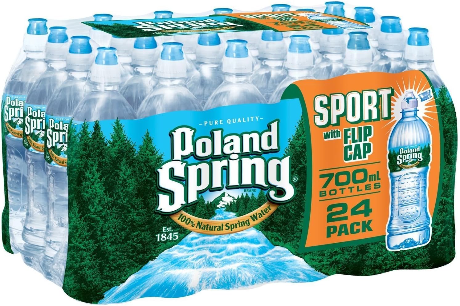 Pol and Springs Spring Water, 6-Count (Pack of 4)
