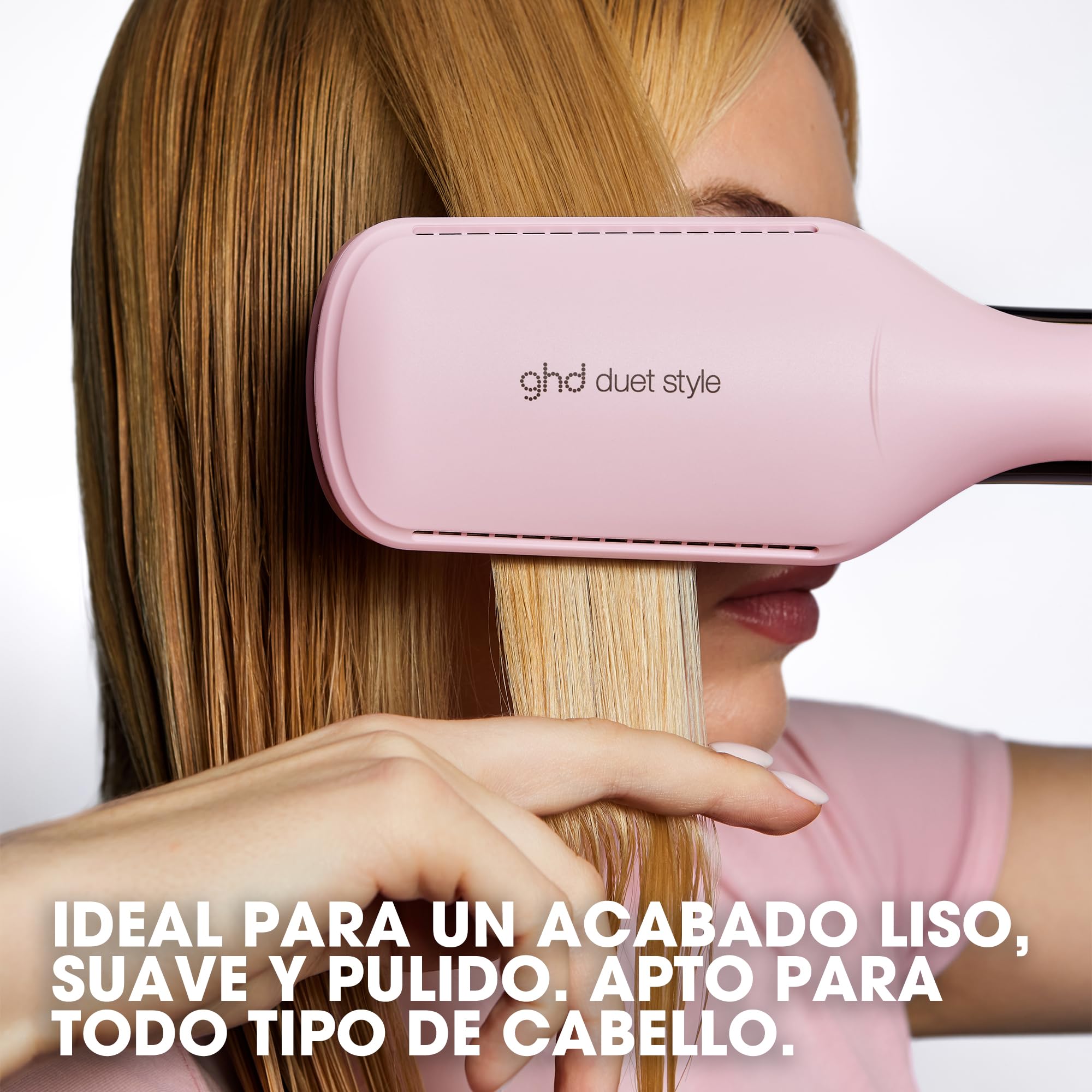 ghd Duet Style - Cepillo secador de pelo de edición limitada con sorbete rosa con funda a juego y alfombrilla resistente al calor (enchufe de la UE)