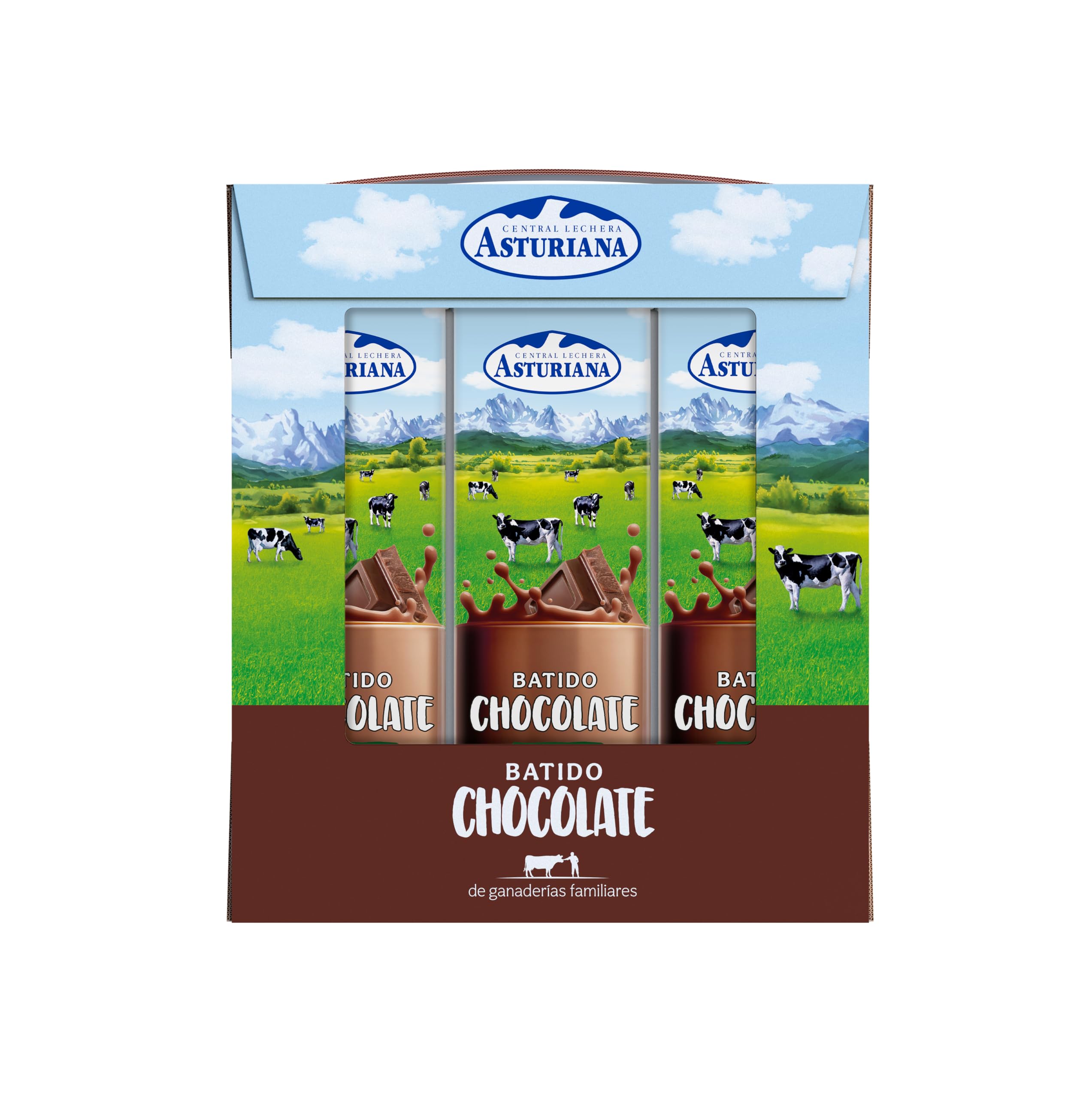 Central Lechera Asturiana Batido Cacao Paquete 6 x 1L Chocolate 6 Litros