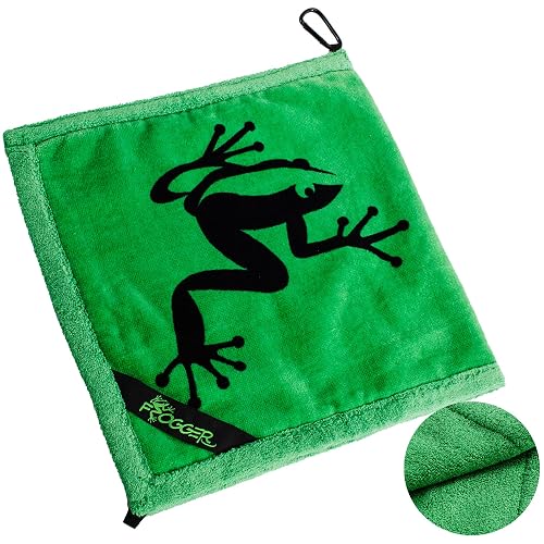 Frogger Amphibian 2-in-1 Golf Towel with Wet and Dry Technology,