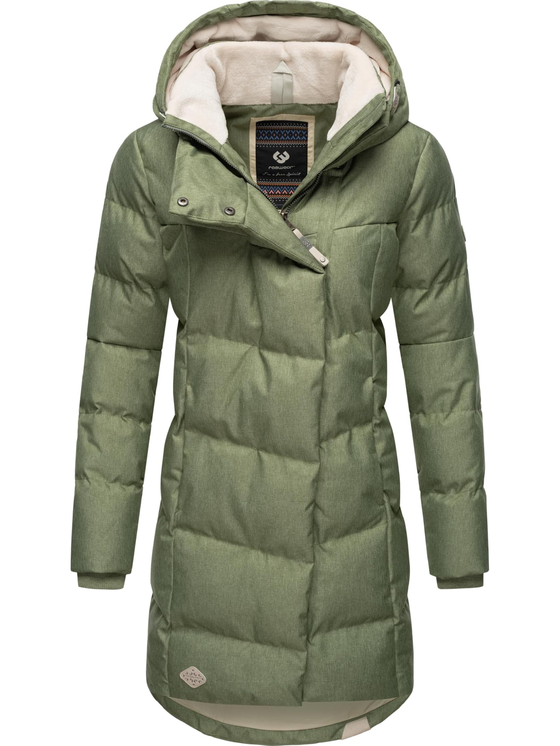 Ragwear Waterproof Women's Winter Coat, Warm Quilted Coat, Long, with Hood, Pavla Intl, XS-6XL, L