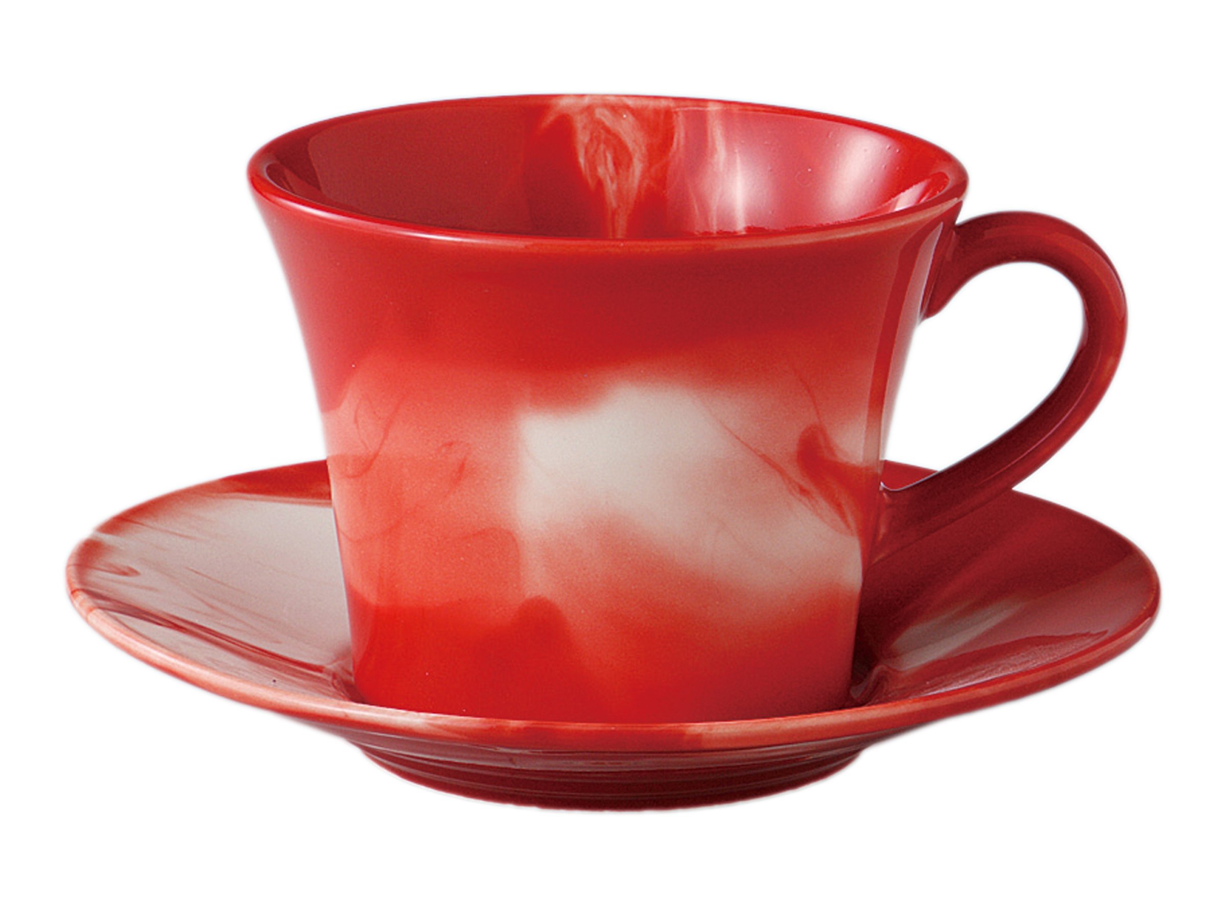 Amazon.com | Victory 31576 Cup_Saucer Gift Boxed Marble (Red
