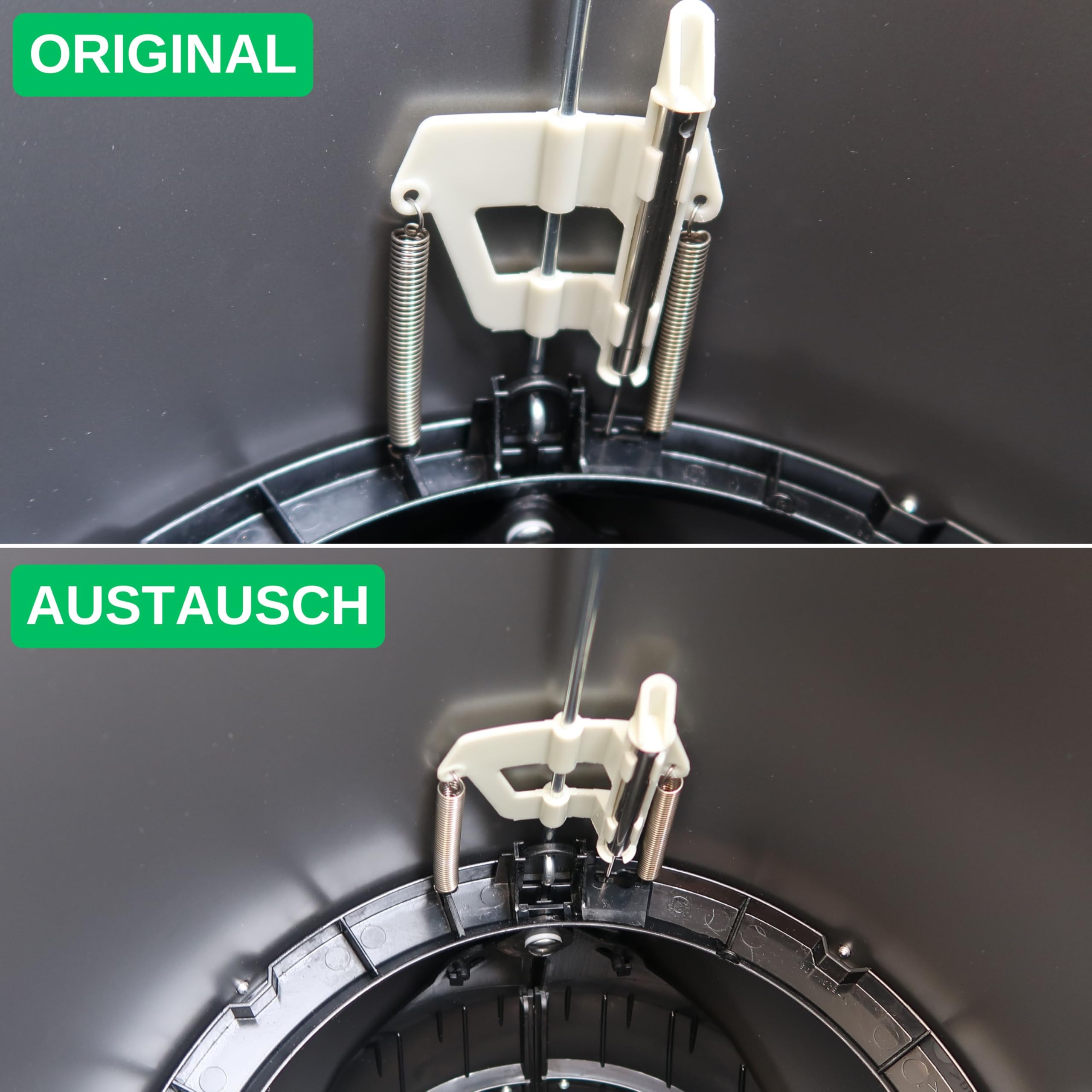 Lot 4 Ressorts Tension Poubelle - Compatibles Wesco Kickmaster 70x9x1.2mm