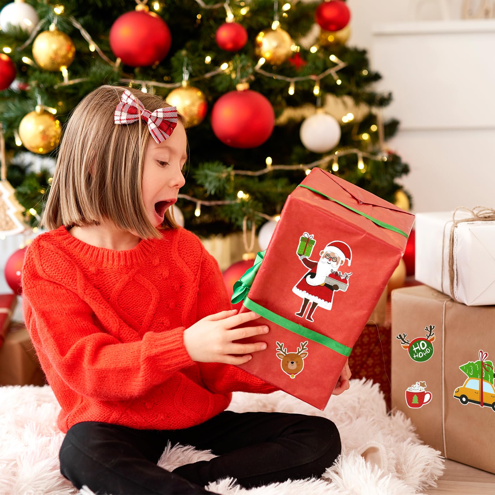 100 Adesivi Di Natale In Vinile – Tema Invernale, Impermeabili E Riutilizzabili Per Scrapbooking