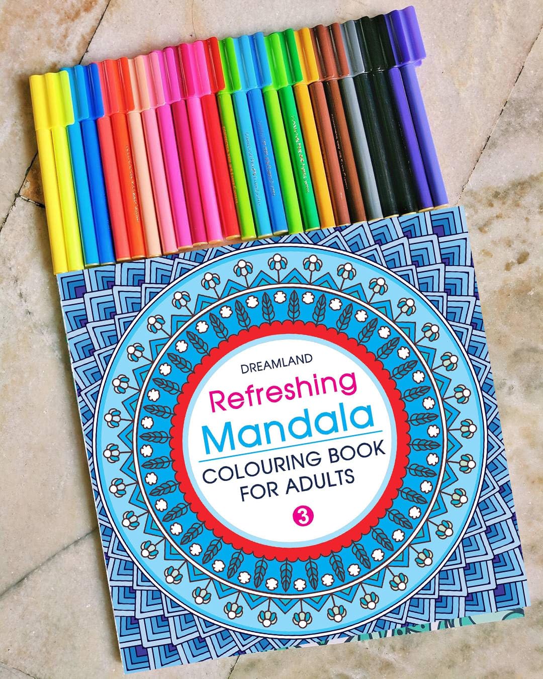 Refreshing Mandala Colouring Book for Adults Book 3 | Intricate Mandala Designs for Mindfulness, Relaxation & Creativity | High Quality Paper for Pens, Pencils & Markers