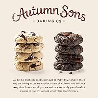 Vista 29 de Autumn Sons Baking Co. Mezcla de galletas de avena y canela sin gluten. Mezcla vegana para hornear a base de plantas. Libre de 11 alérgenos comunes.