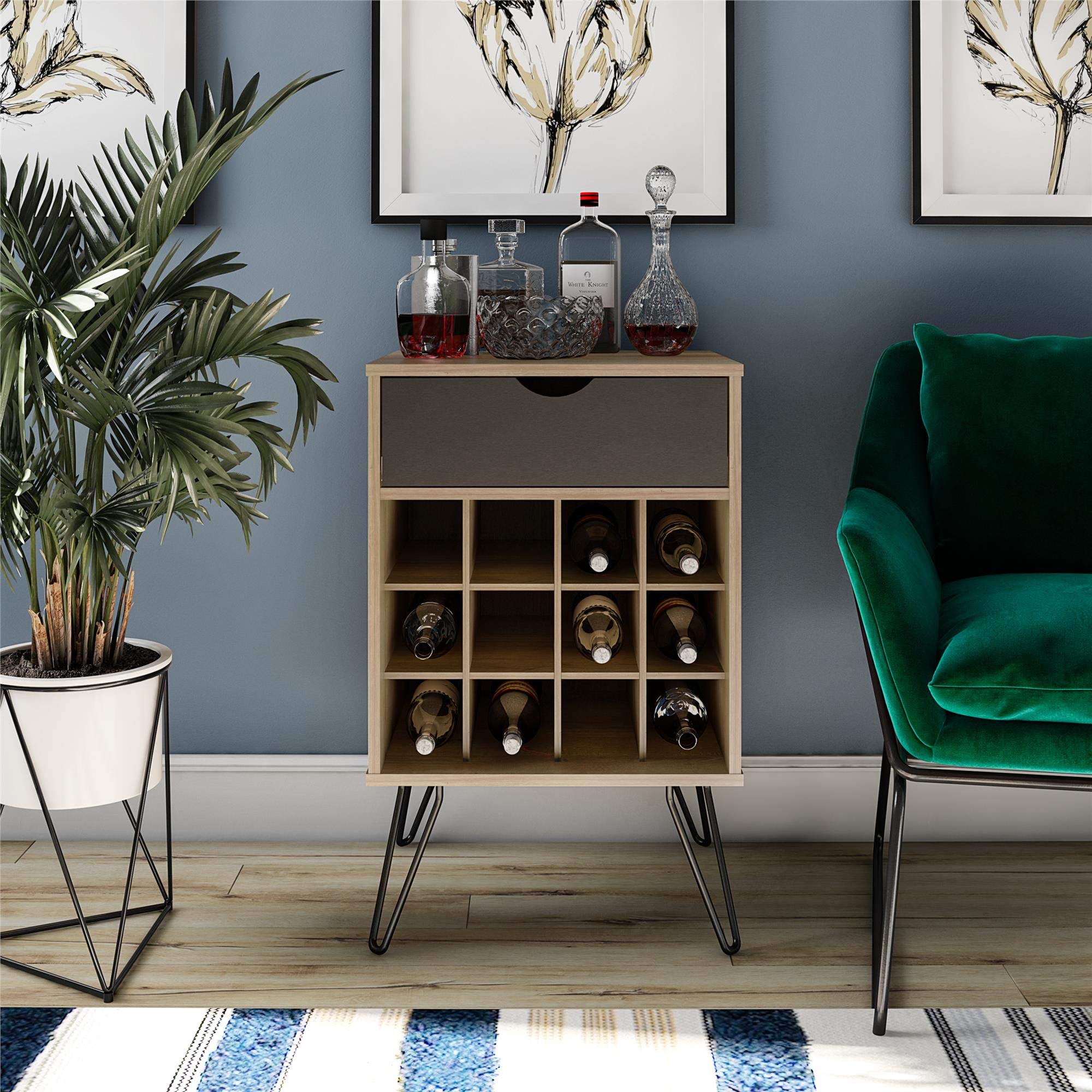 Novogratz Concord Beverage Storage Stand Natural