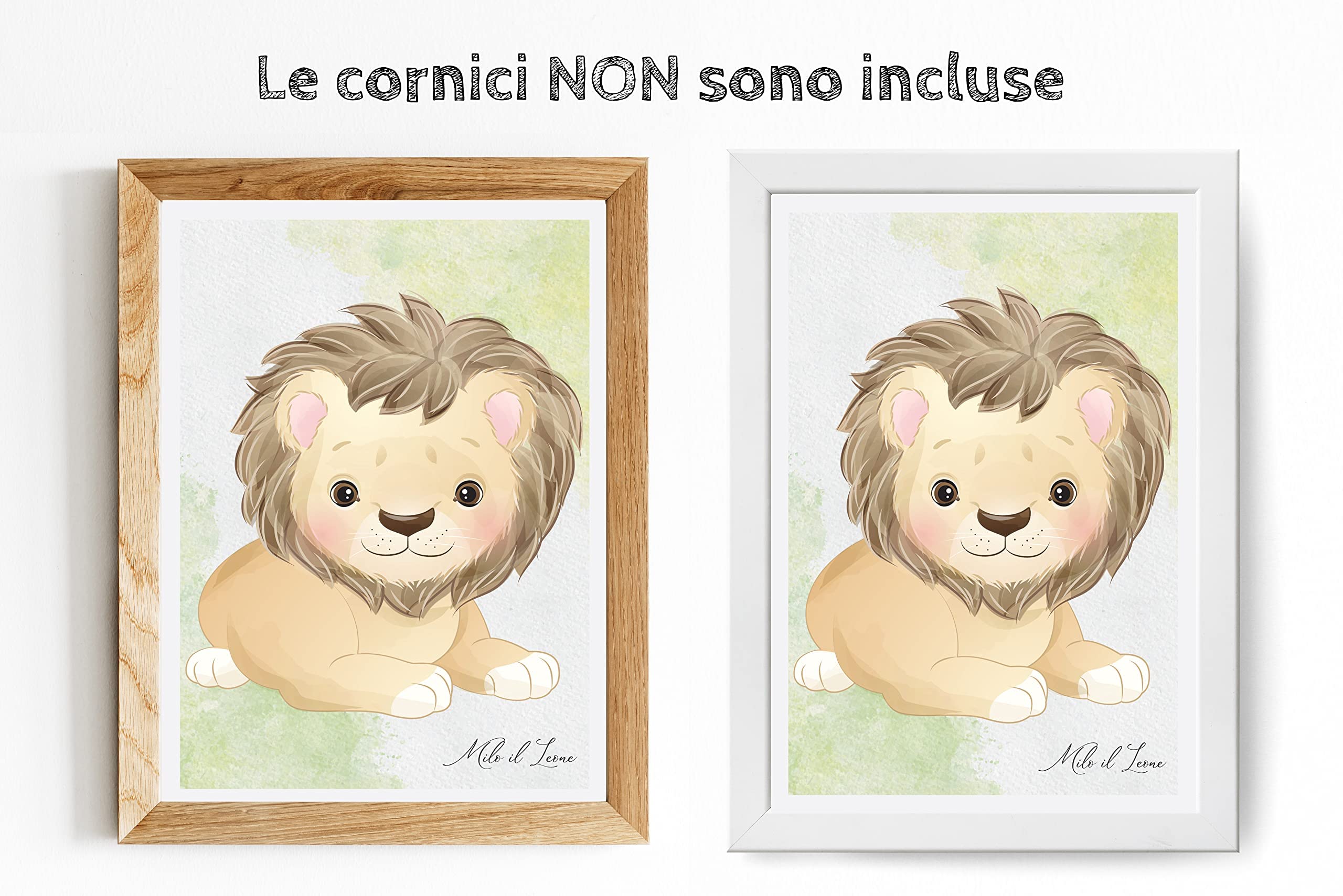 Stampe per Cameretta Bambini 4 Poster di Simpatici Cuccioli