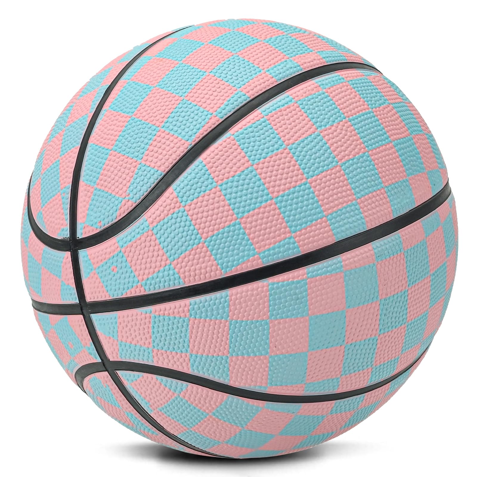 PQKEFO Kids Youth Basketball Size 4 (25.5") Indoor Outdoor Basketball Premium Rubber Basket Balls for Boys Girls Play on Backyard, Park, Beach Pool