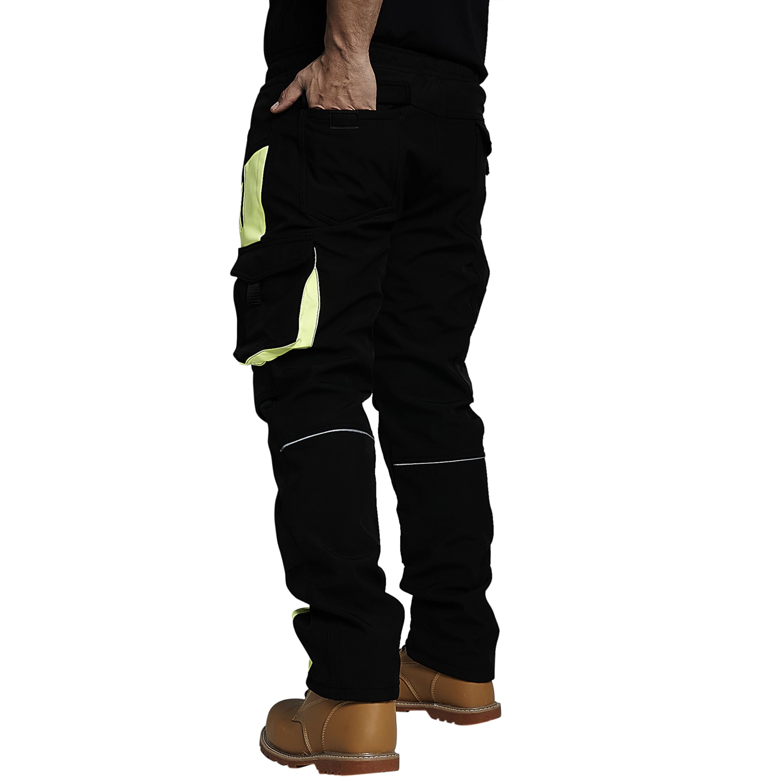 Pantalones de trabajo para hombre, de alta visibilidad, resistentes al agua, a prueba de lluvia, repelentes, resistentes al viento, de seguridad, para el trabajo, para constructores, ropa de
