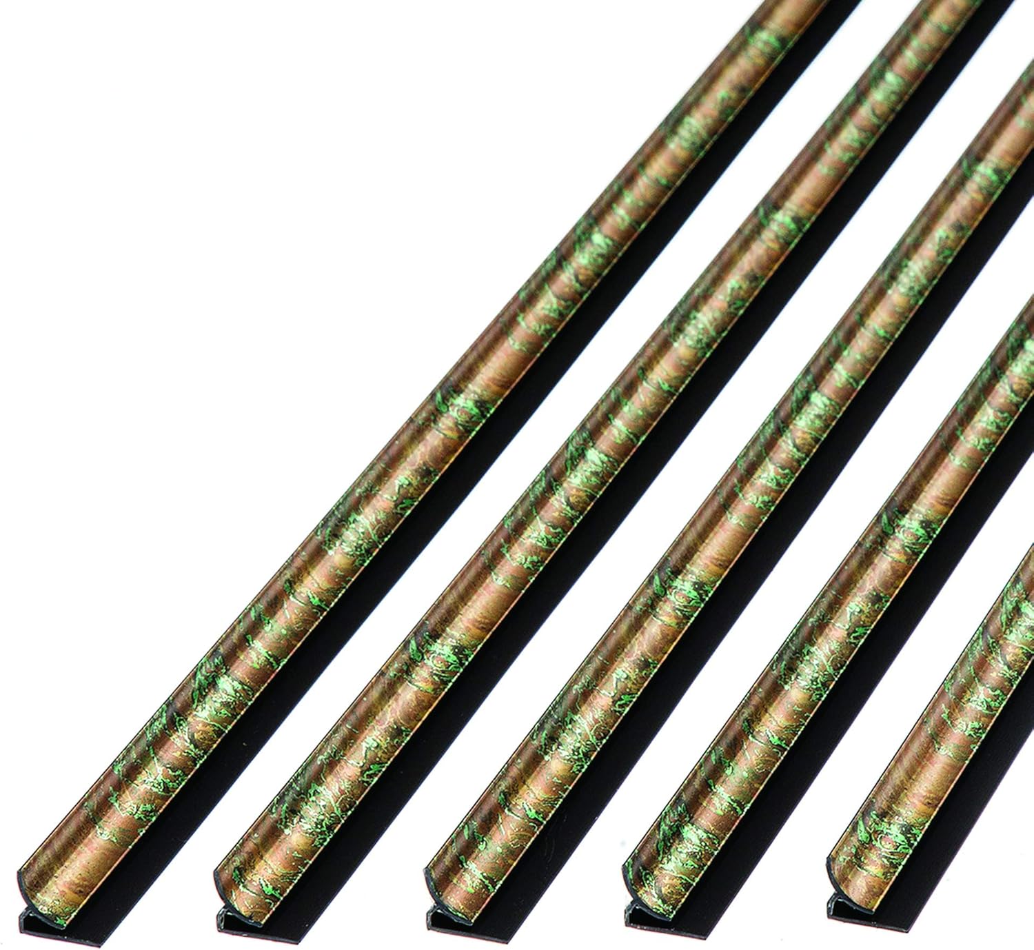 FASÄDE 47 in. Decorative Vinyl Inside Corner Trim Brushed Nickel (5 Pack)