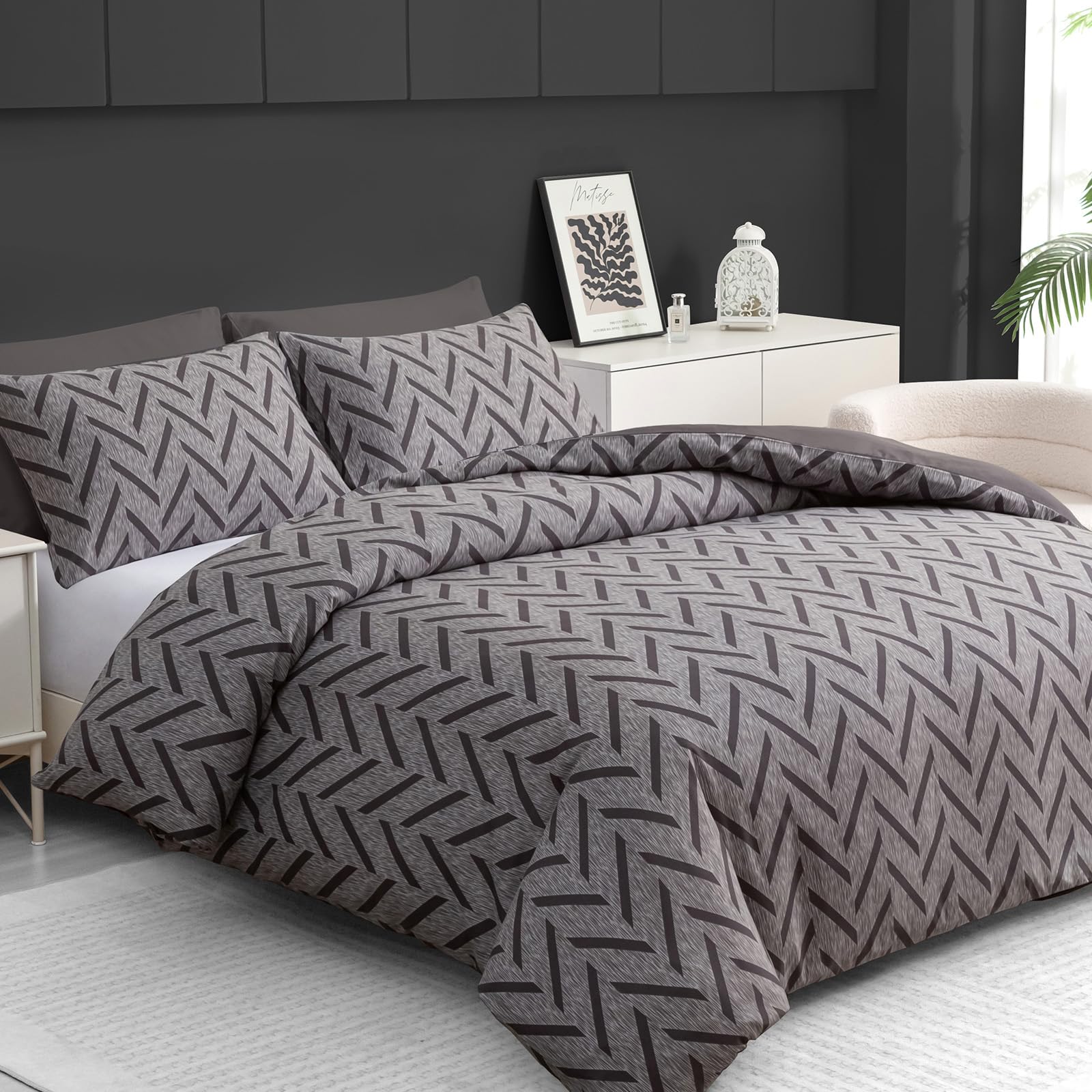 Pamposh Single Duvet Cover Set Premium Brushed Microfiber Duvet Cover Single Ultrasoft Hypoallergenic Reversible Single Duvet Set Non Iron Luxury Bedding Sets With Zipper Closure