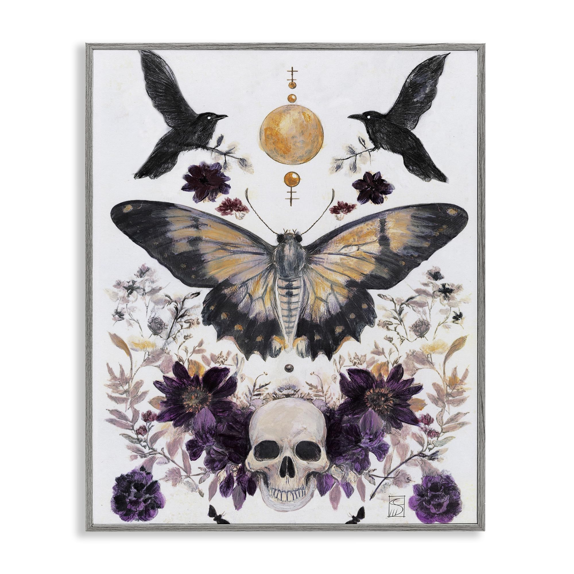 Tarot gothique sous cadre Stupell : tableau mystique Sara Culpepper