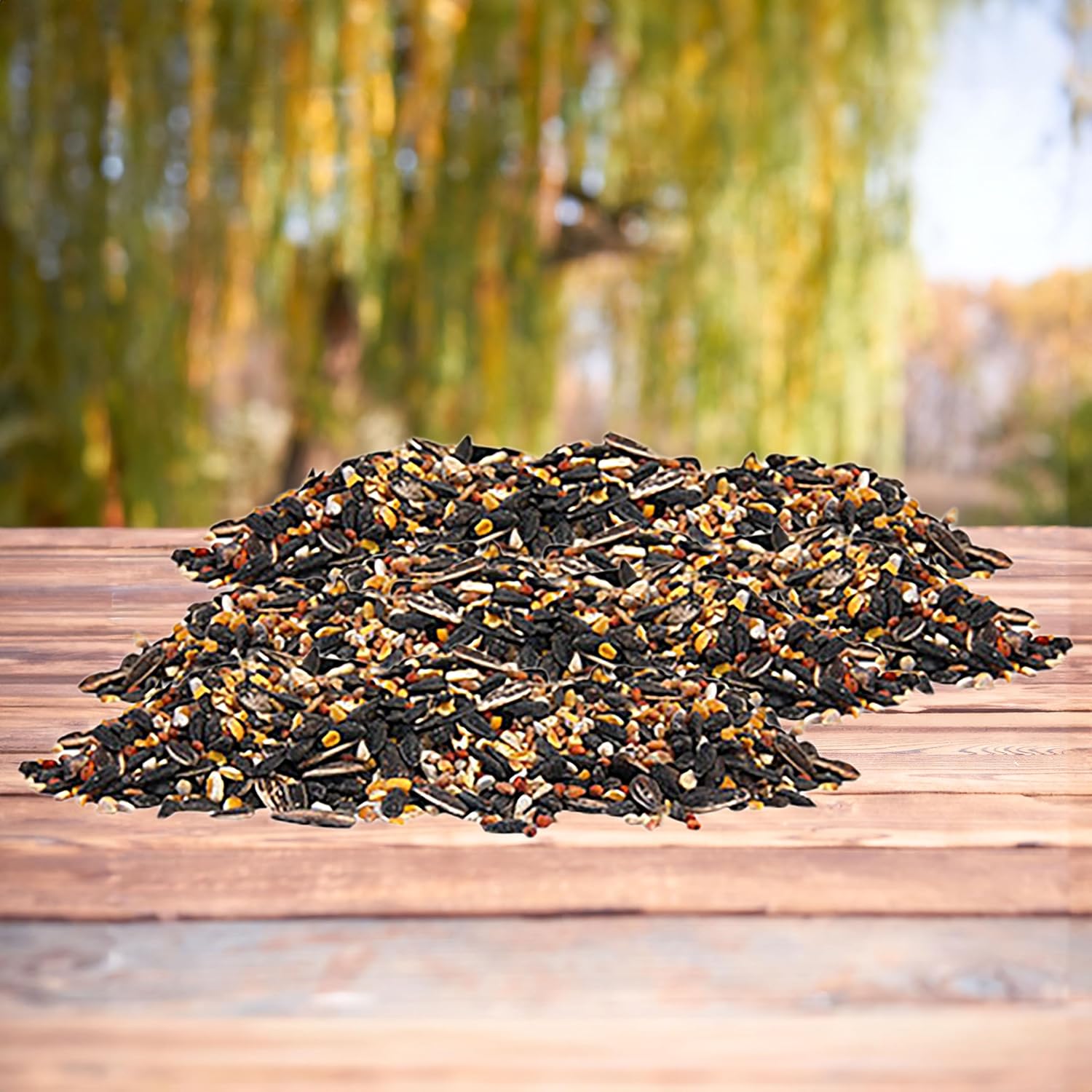 Wild Bird Seed Mix, No Millet Special, 40 lbs. | Premium Bird Food Blend with Sunflower, Safflower, Wheat & Cracked Corn | No Filler Formula for Hopper, Tube & Gazebo Feeders | Backyard Bird Seed