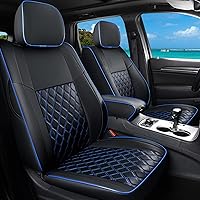 Vista 14 de Huidasource Fundas de asiento para Jeep Grand Cherokee, juego completo de fundas de asiento impermeables de cuero de cobertura total, protector