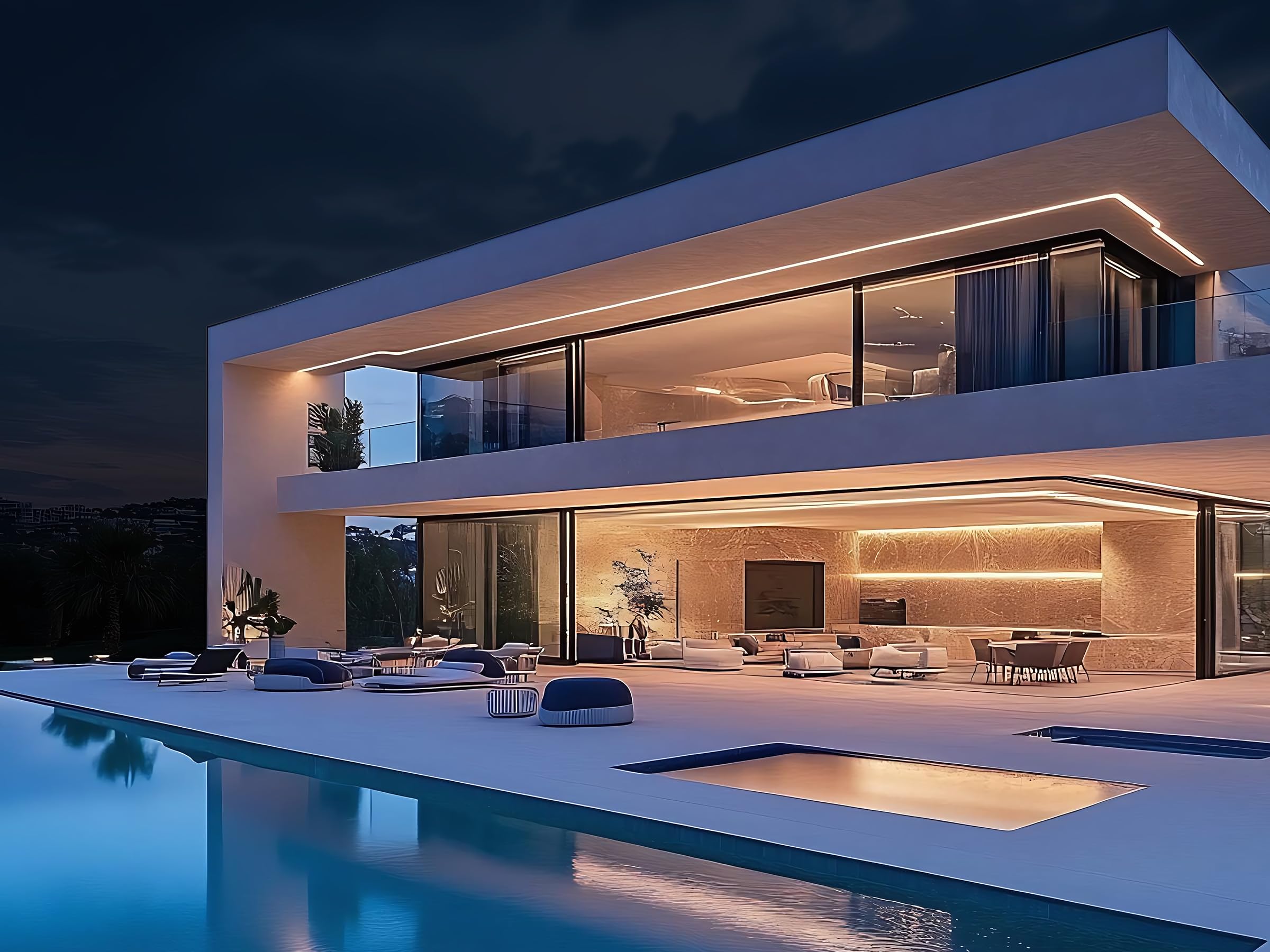 16 x LED Profilo per Cartongesso 2m - Profilo in Alluminio con Diffusore da Incasso - Canale per LED per illuminazione indiretta del soffitto, cartongesso, parete e soffitto