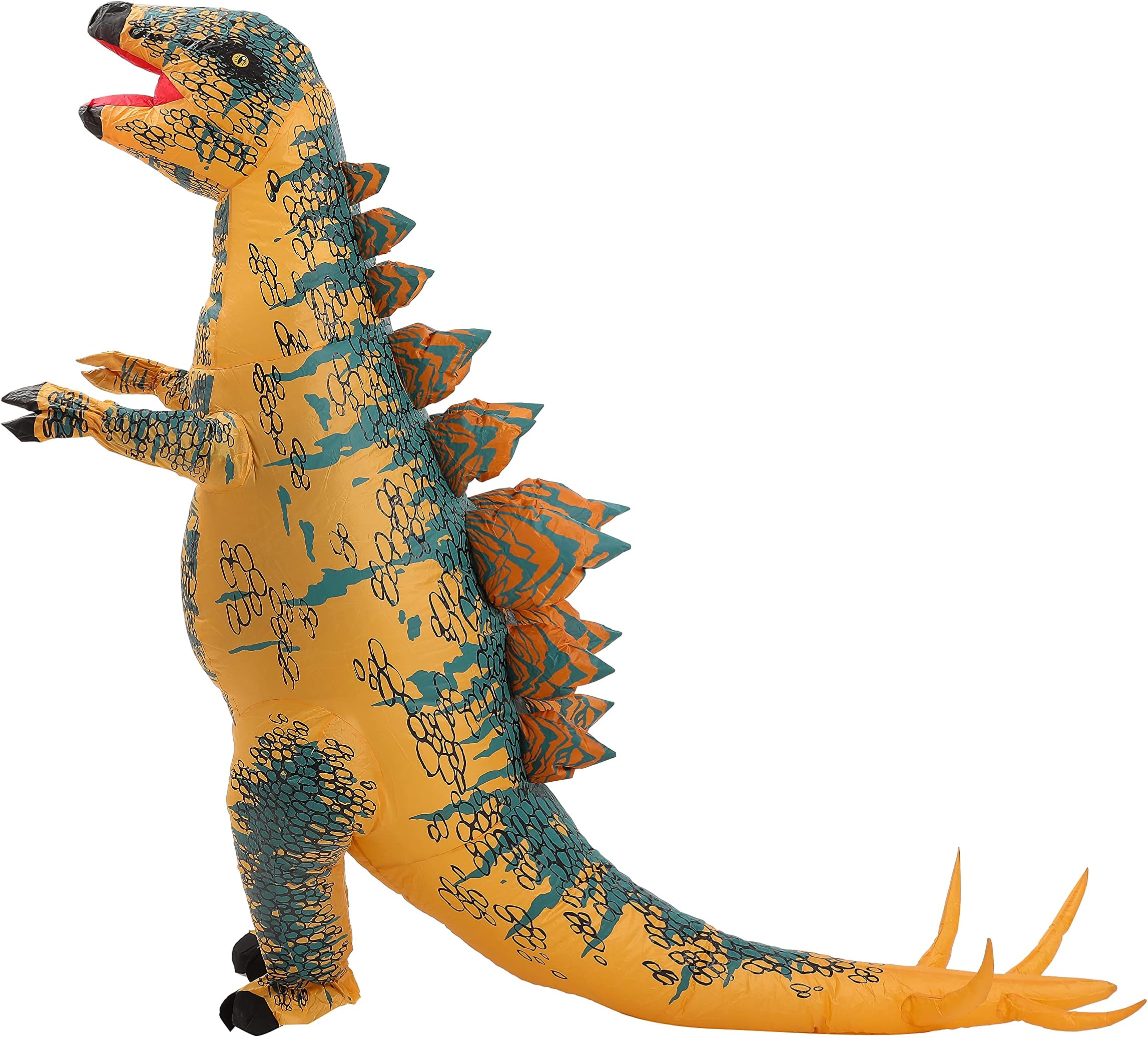 VURPOKSIVURPOKSI Inflatable Dinosaur Costume Adult Funny Dinosaur Blow Up Jumpsuit Halloween Christmas Costumes Fancy Dress