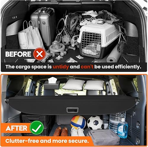 Miniatura 52 de Powerty Cubierta de carga para Lexus CT200h 2011-2017 Accesorios Cubierta de maletero retráctil Cubierta de blindaje de maletero Cubierta