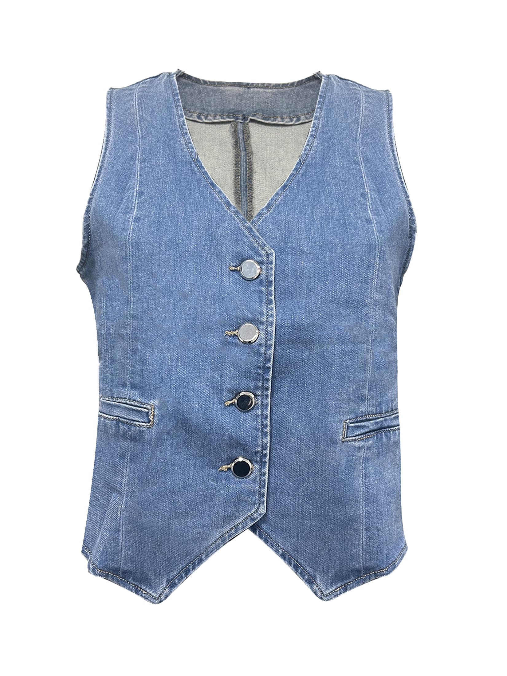JOPHY & CO. Giacca Gilet Jeans Denim Donna Corta (cod. 5031)