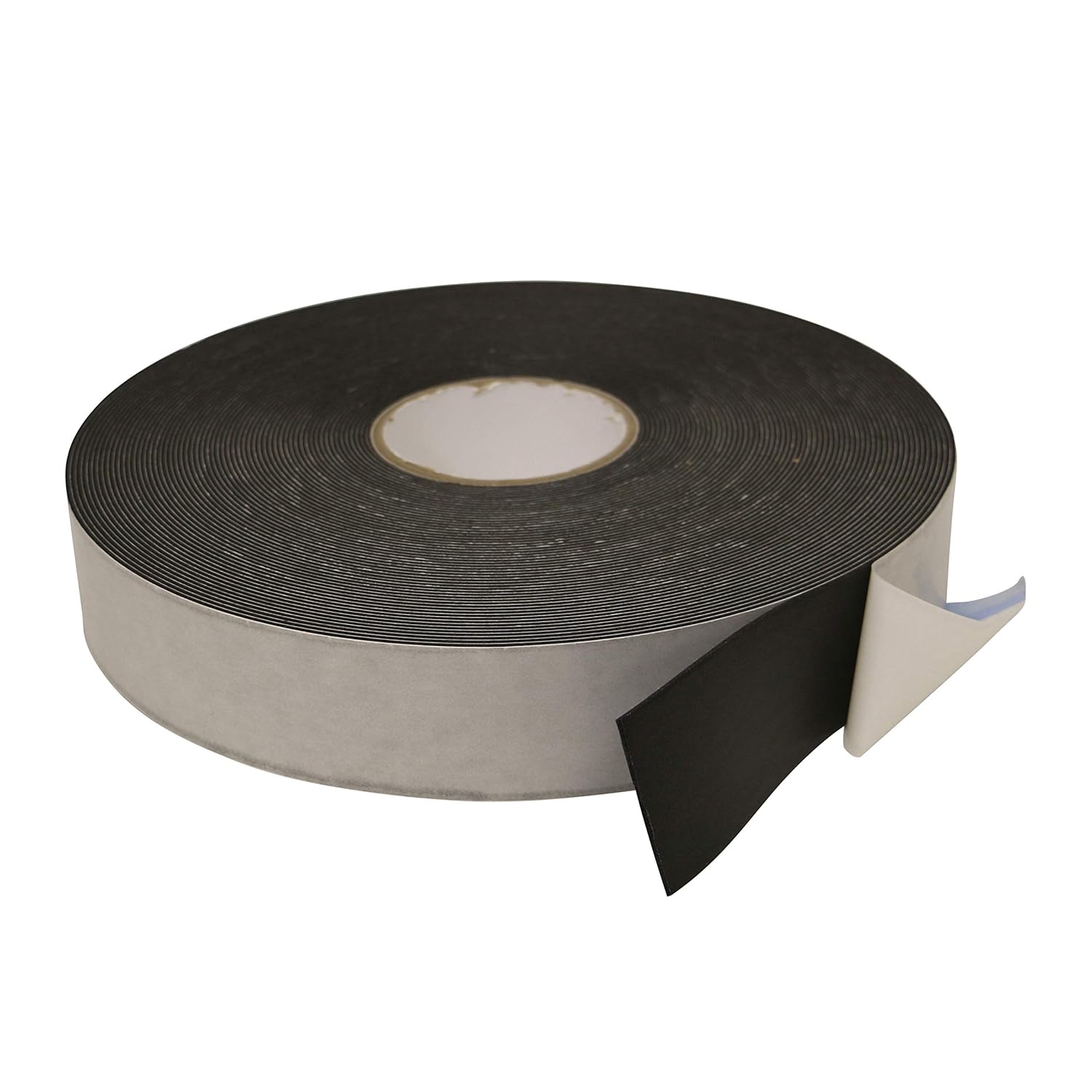 JVCC Polyethylene Foam Tape [Double-Sided, Closed Cell, 1/16 inch thick] (DC-PEF06A): 2 in. (48mm actual) x 36 yds. x 1/16 in. thick (Black)