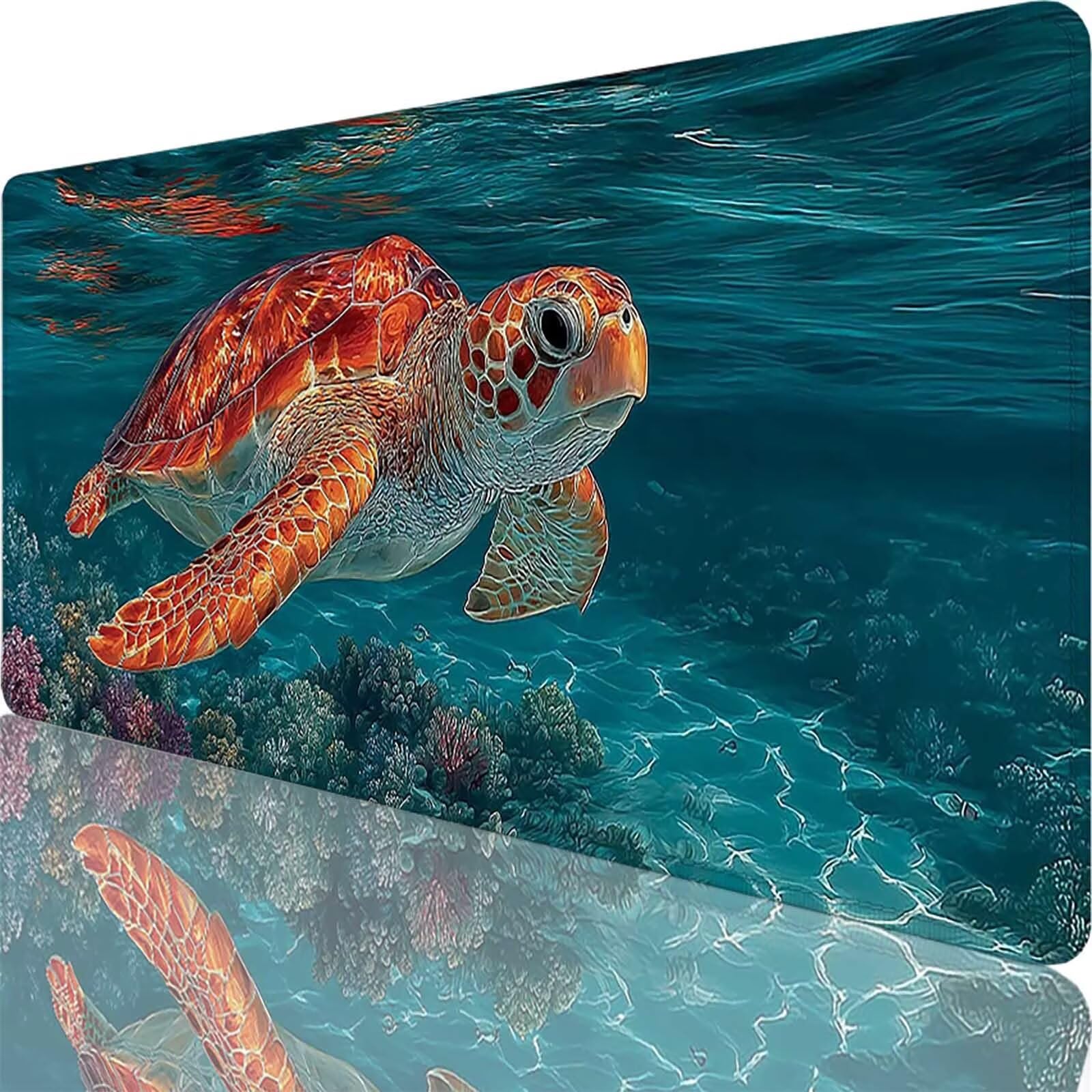 Podkładka pod mysz XXL 1500 x 800 x 3 mm, duża niebieska podkładka pod mysz do gier z motywem, mata pod mysz dla zwierząt na biurko do gier na PC, MacBook, laptop, poprawia dokładność i szybkość dla