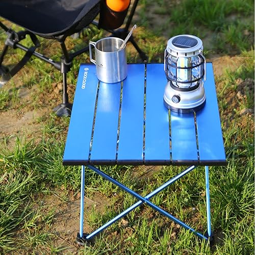 Vista 108 de Rock Cloud Mesa de camping portátil de aluminio ultraligera, plegable, mesa de playa para campamento, senderismo, mochileros, picnic al aire libre