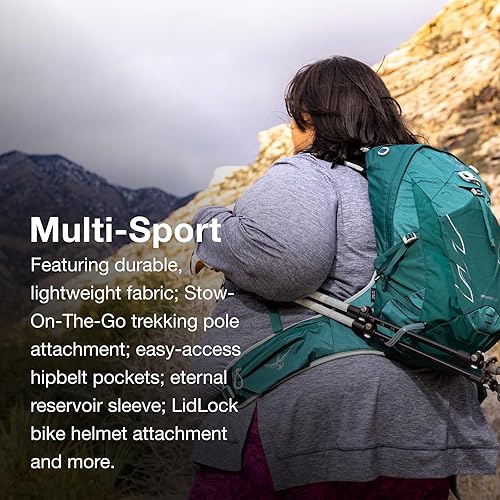 Miniatura 5 de Osprey Mochila de senderismo Tempest para mujer, verde, (Jasper Green), Mochila de senderismo Tempest