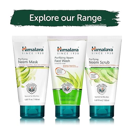 Miniatura 7 de Himalaya Exfoliante purificador de neem con neem y albaricoque, para pieles normales a grasas, libre de parabenos, SLS y ftalatos, probado