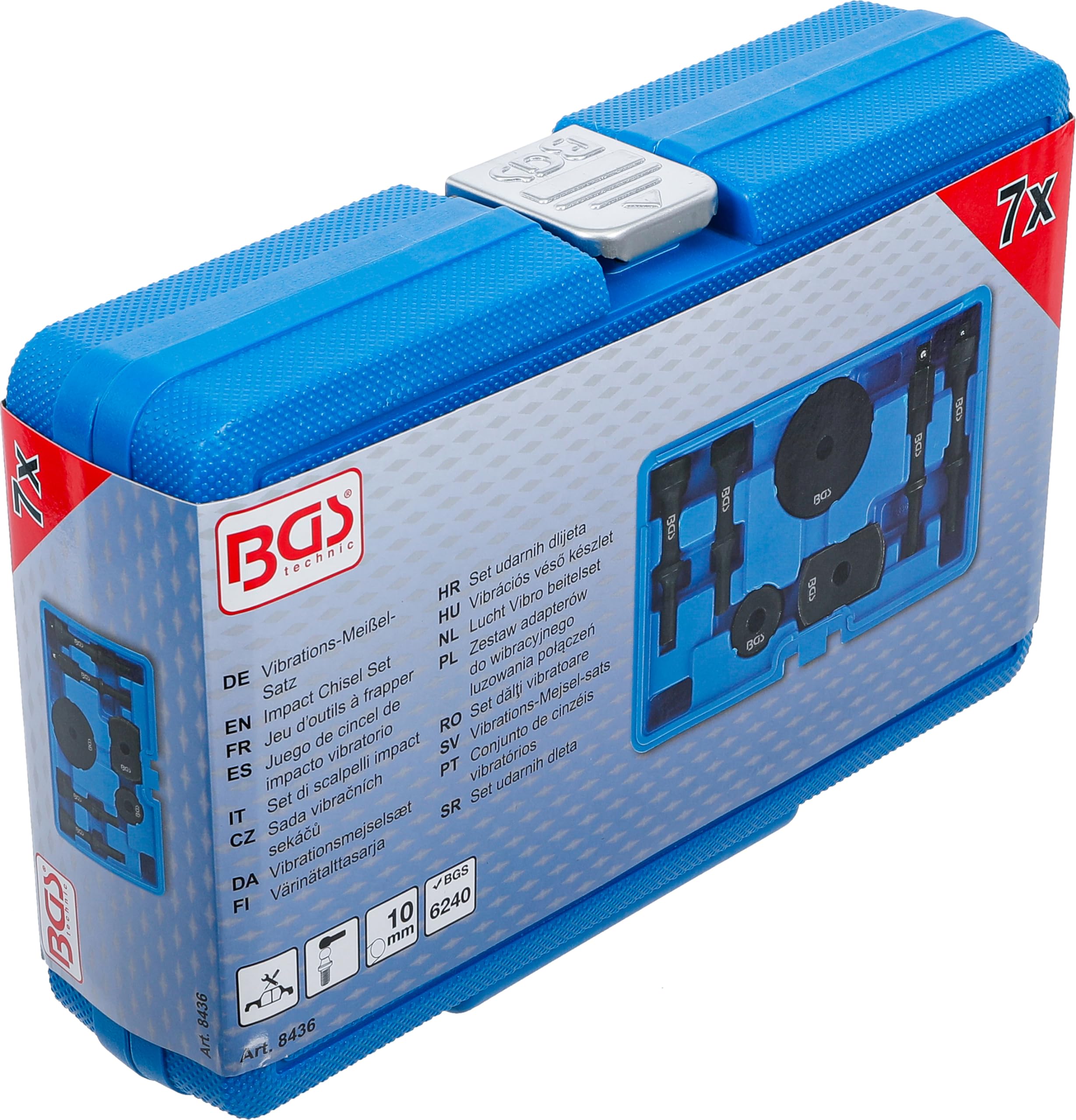 BGS 8436 | Juego de cincel de impacto vibratorio | Para aflojar conexiones roscadas oxidadas | para rótulas, rodamientos, manguitos y casquillos