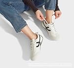 LUCKY STEP Women's Retro Fashion Sneakers Thin Sole Casual Walking Lightweight Tennis Trainers Running Gym Workout Classic Comfortable Athletic Shoes