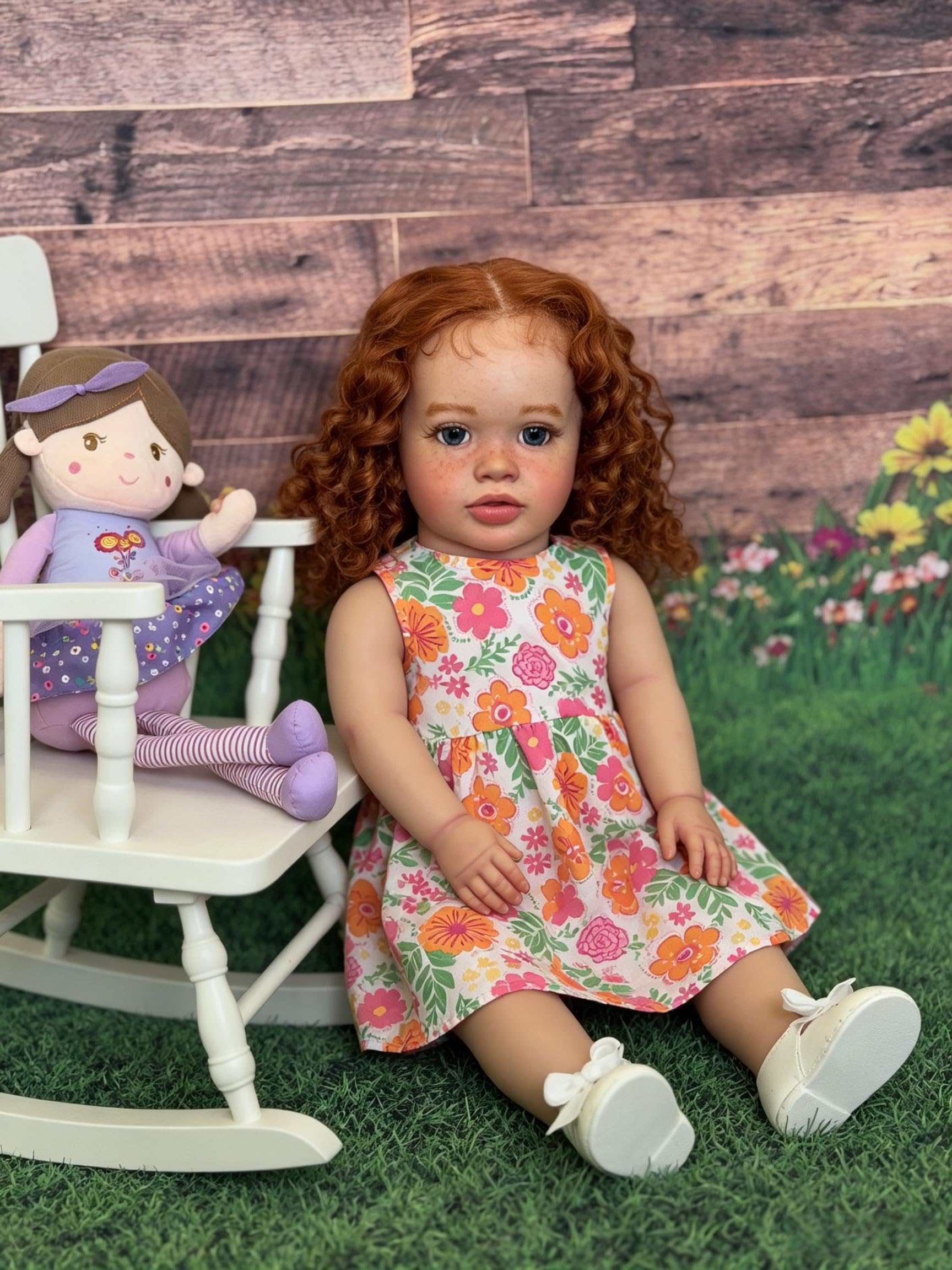 RXDOLL Lalka Reborn Pippa, duży rozmiar, realistyczna, Reborn maluch, dziewczyna, miękkie winylowe kończyny i tkanina, lalka, która wygląda naprawdę realistycznie, noworodek, zestaw zabawek dla dzieci
