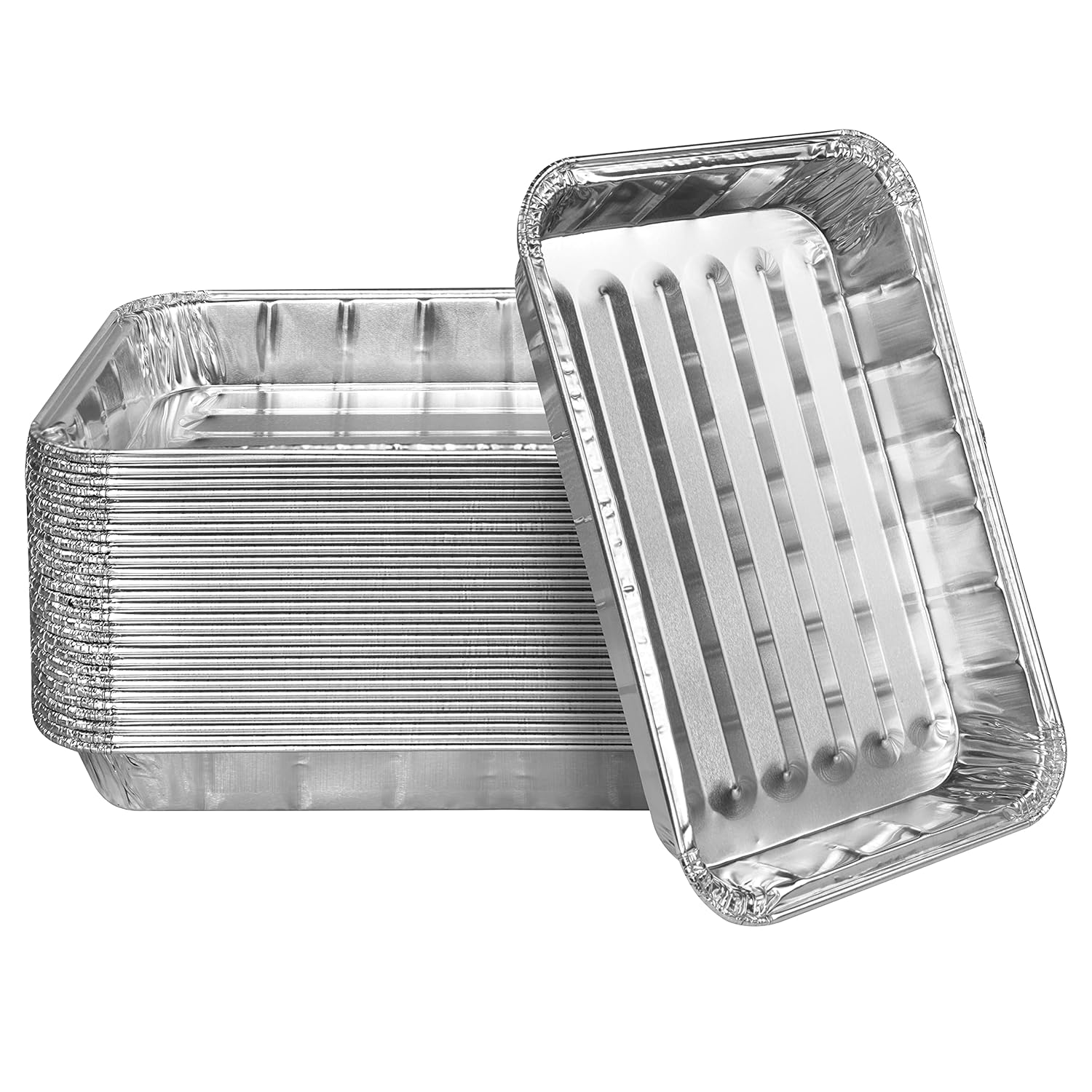 Heavy Duty Aluminum Foil Broiler Pans Disposable Nonstick Oven