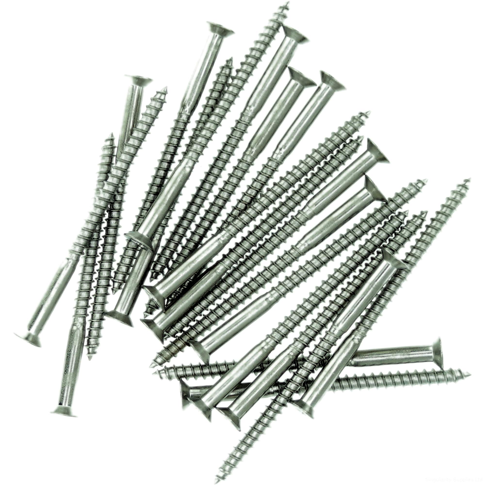 Singularity Supplies No.9 X 0.78 (4.5Mm X 20Mm) Pozi Countersunk Wood Screw - Stainless Steel (A2) (Pack Of 20)