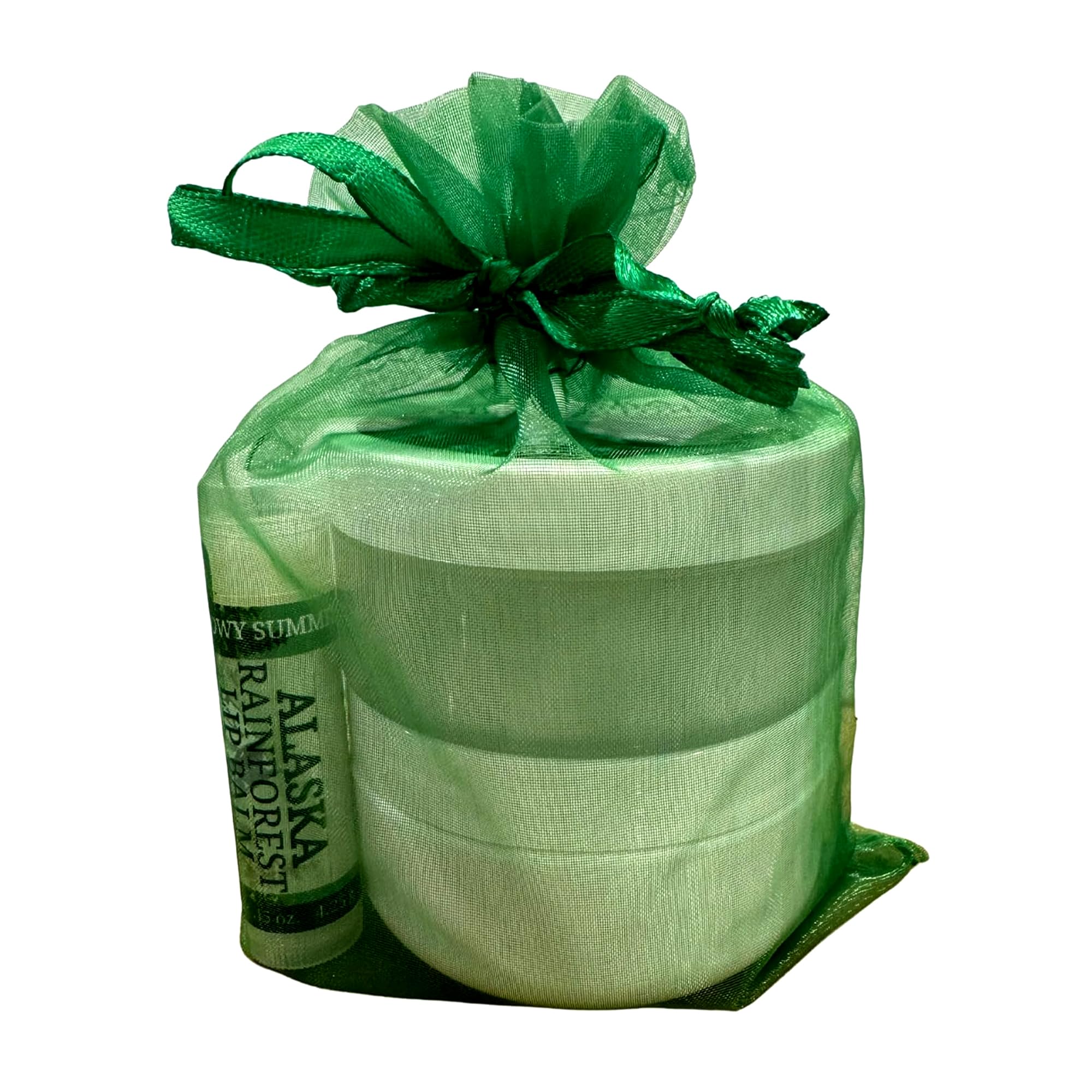 Alaska Rainforest Gift Set - Skin Care Set with Natural Body Lotion, Healing Salve & Lip Balm - Beauty Set Infused with Natural Alaskan Devil's Club, Fireweed & Spruce Tip Oils