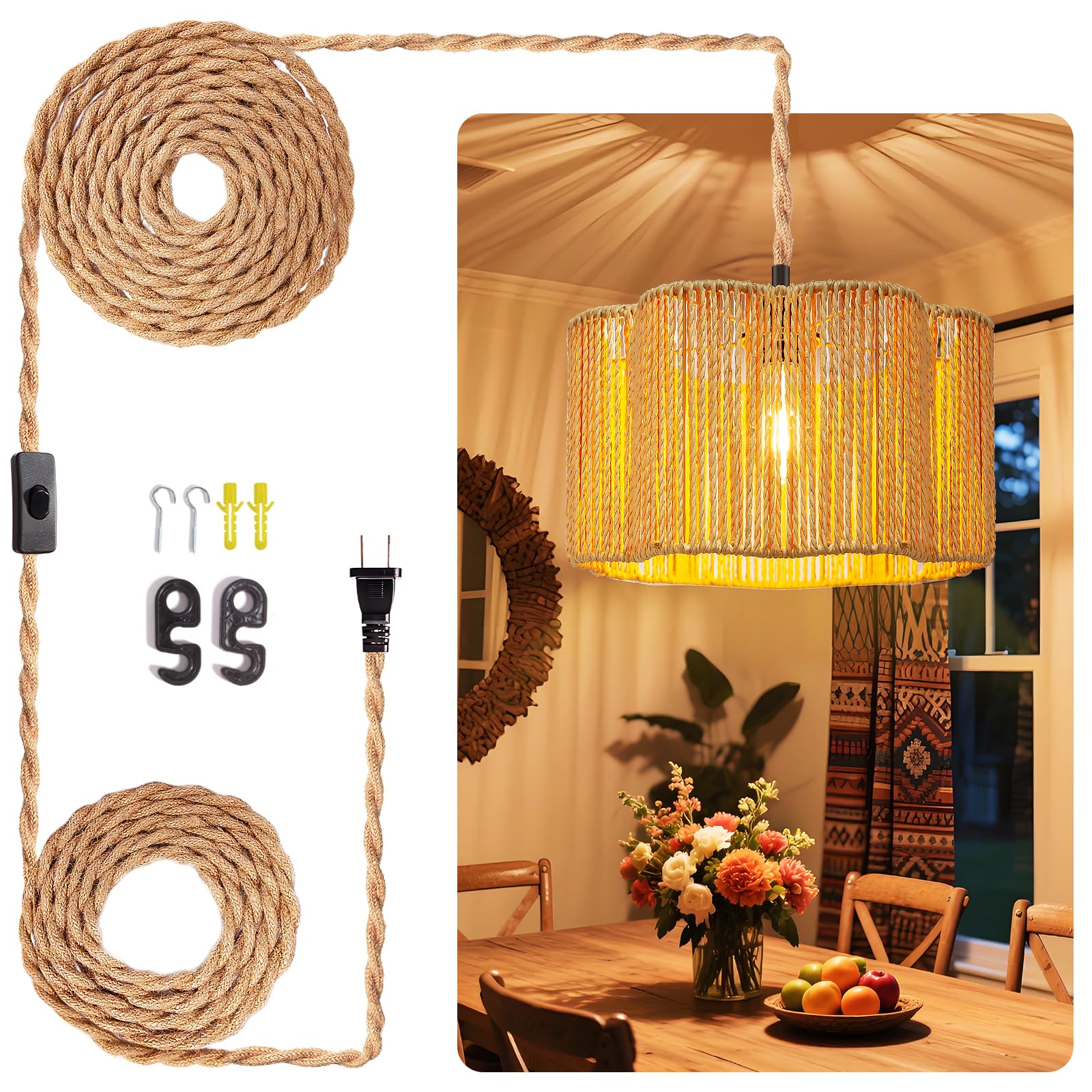 Maliralt Rattan Pendant Light