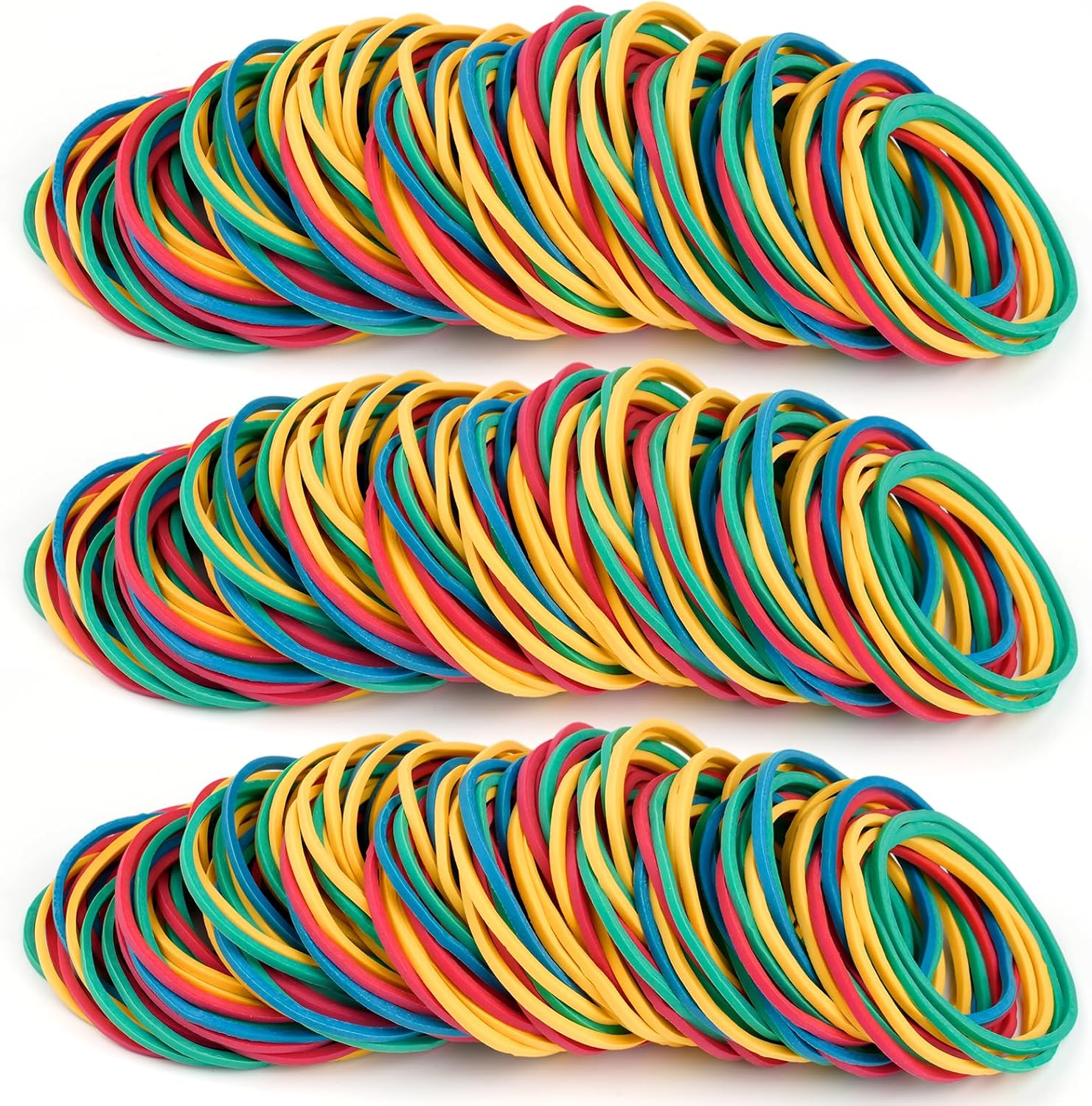 700 Pcs Size 16 Elastic Rubber Bands Office Supplies, Rubberbands, Colored
