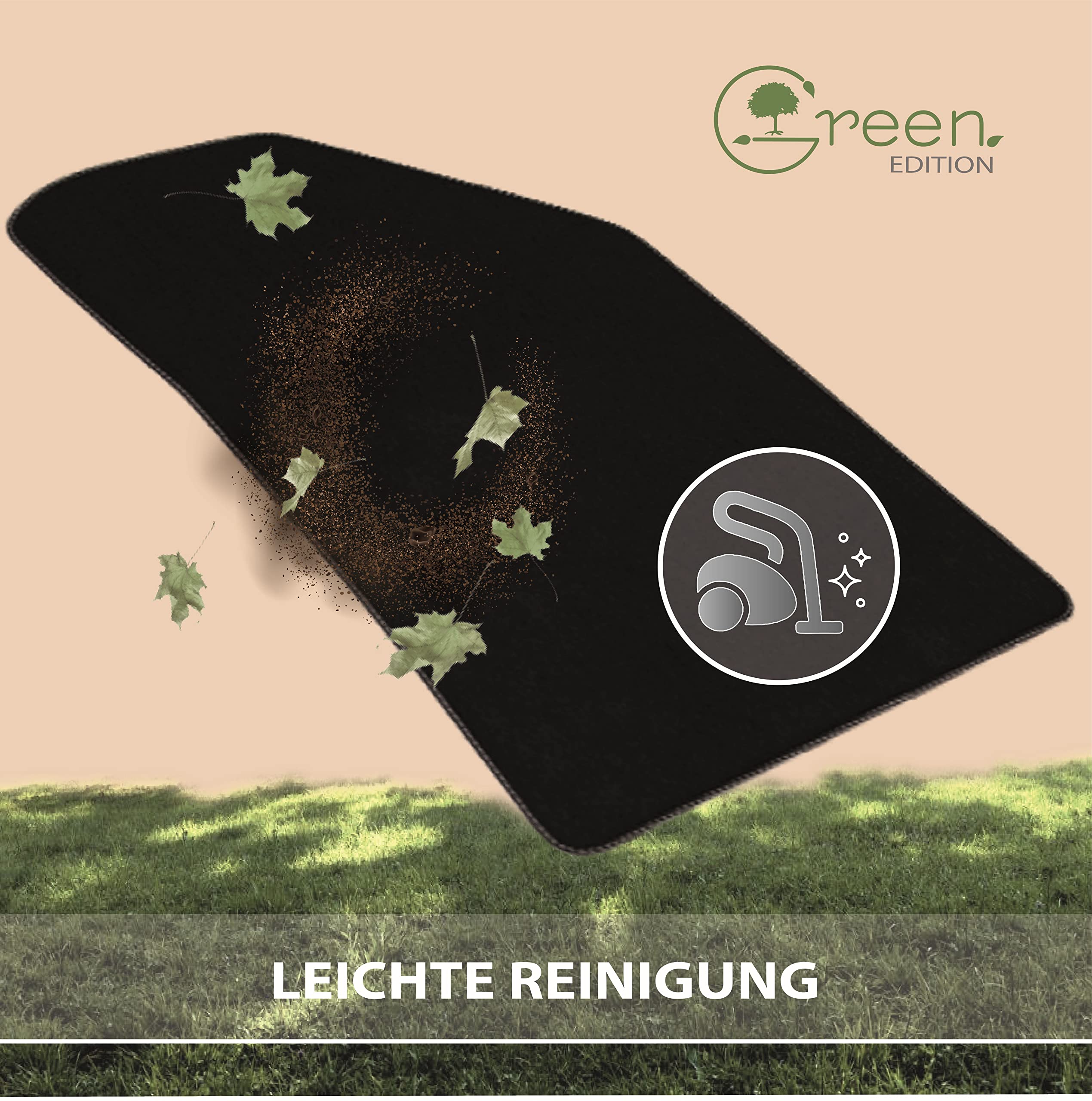 Green Edition – Fußmatten passend für VW Golf 7 (BJ 11/2012-12/2020, Typ AU) & Golf 8 (ab BJ 01/2020, Typ CD)|nachhaltiges Velours|Automatten-Set, 4-teilig|Made in Germany, Erstausrüsterqualität