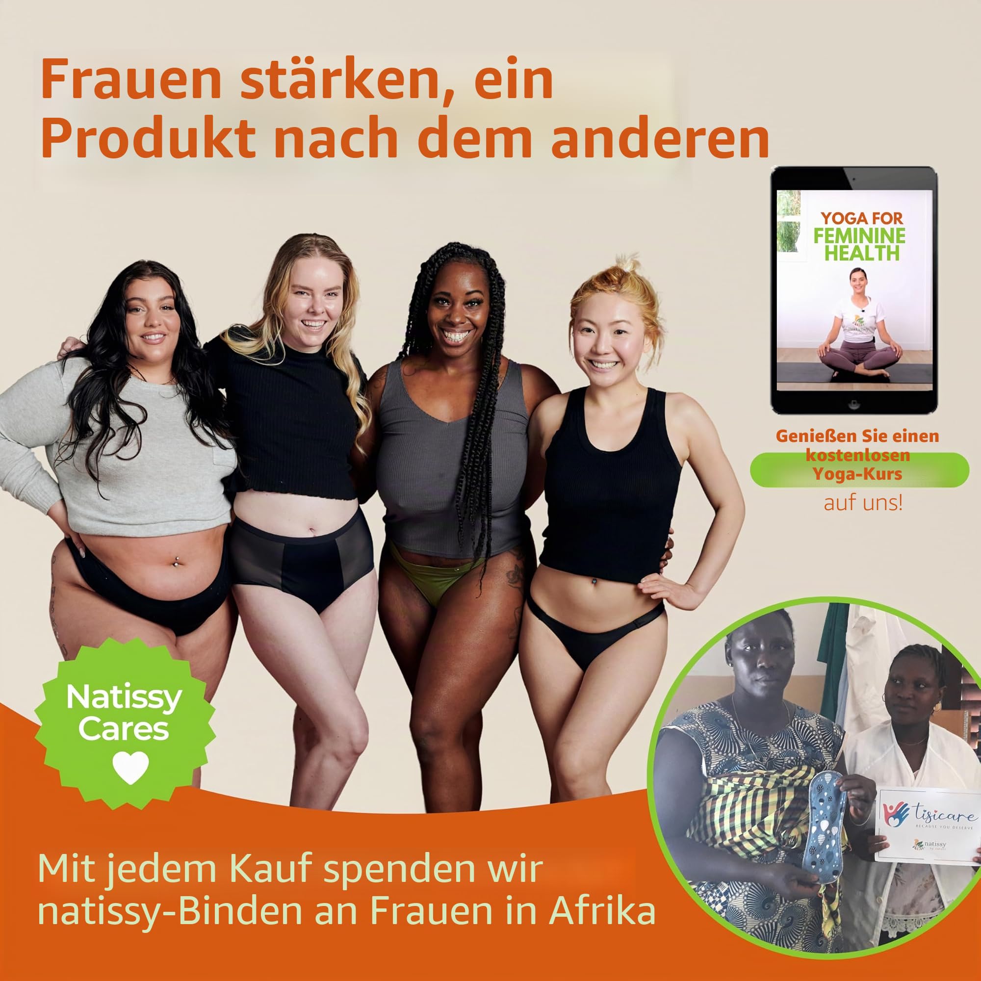 Made in EU – Waschbare Stoffbinden aus Bio-Baumwolle, saugstark für starke Tage & Inkontinenz (6er Set L+XL) – Dünn, atmungsaktiv & mit sicherem Halt; wiederverwendbare Periodenbinden für Frauen