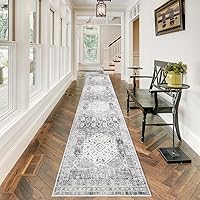 Vista 40 de Alfombra de Pasillo Lavable - Alfombras de Cocina de 2'6"x12' con Respaldo Antideslizante, Alfombras de Casa de Campo para Interiores para Sala