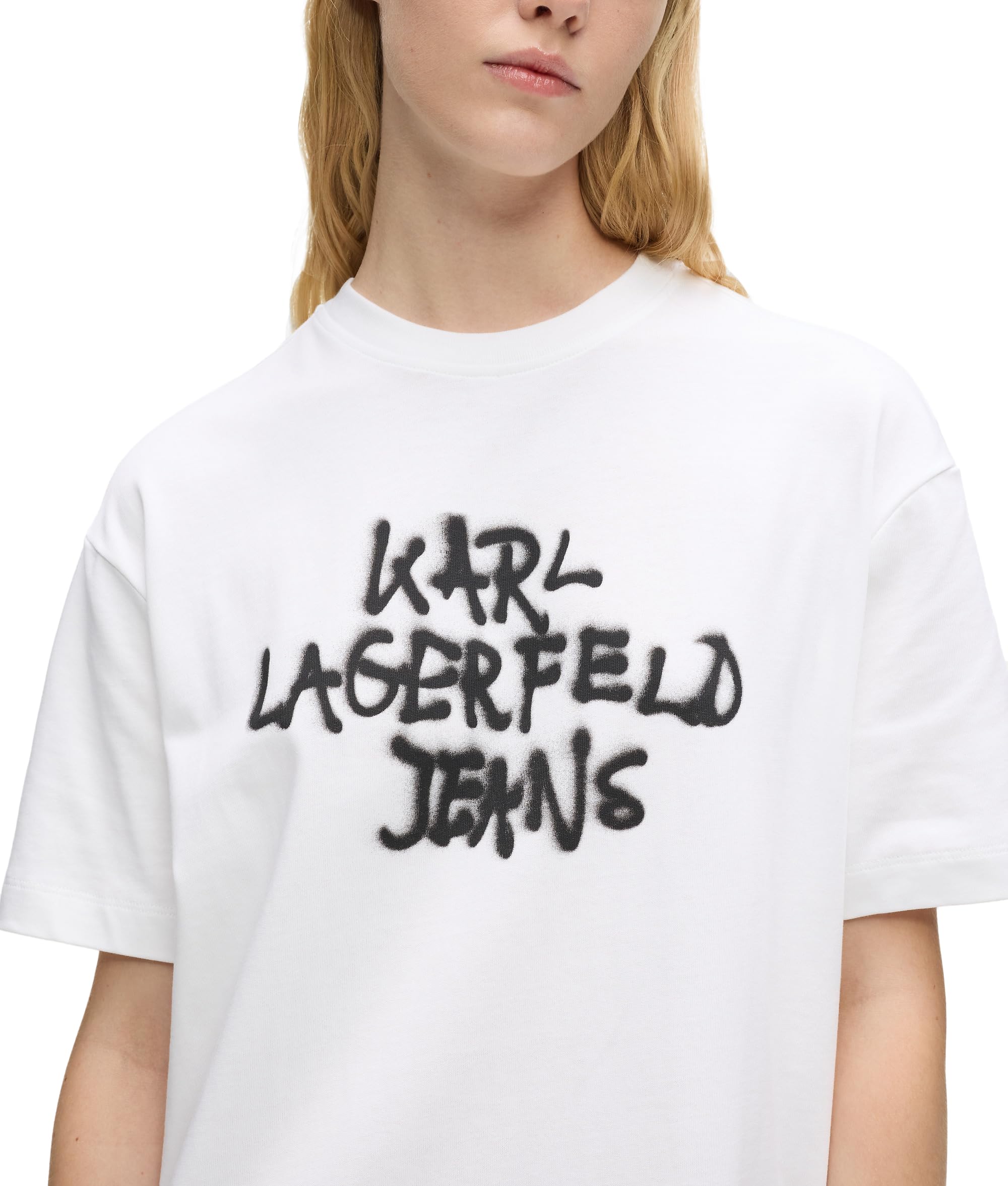 Karl Lagerfeld Jeans Donna Graffiti T-Shirt Dress