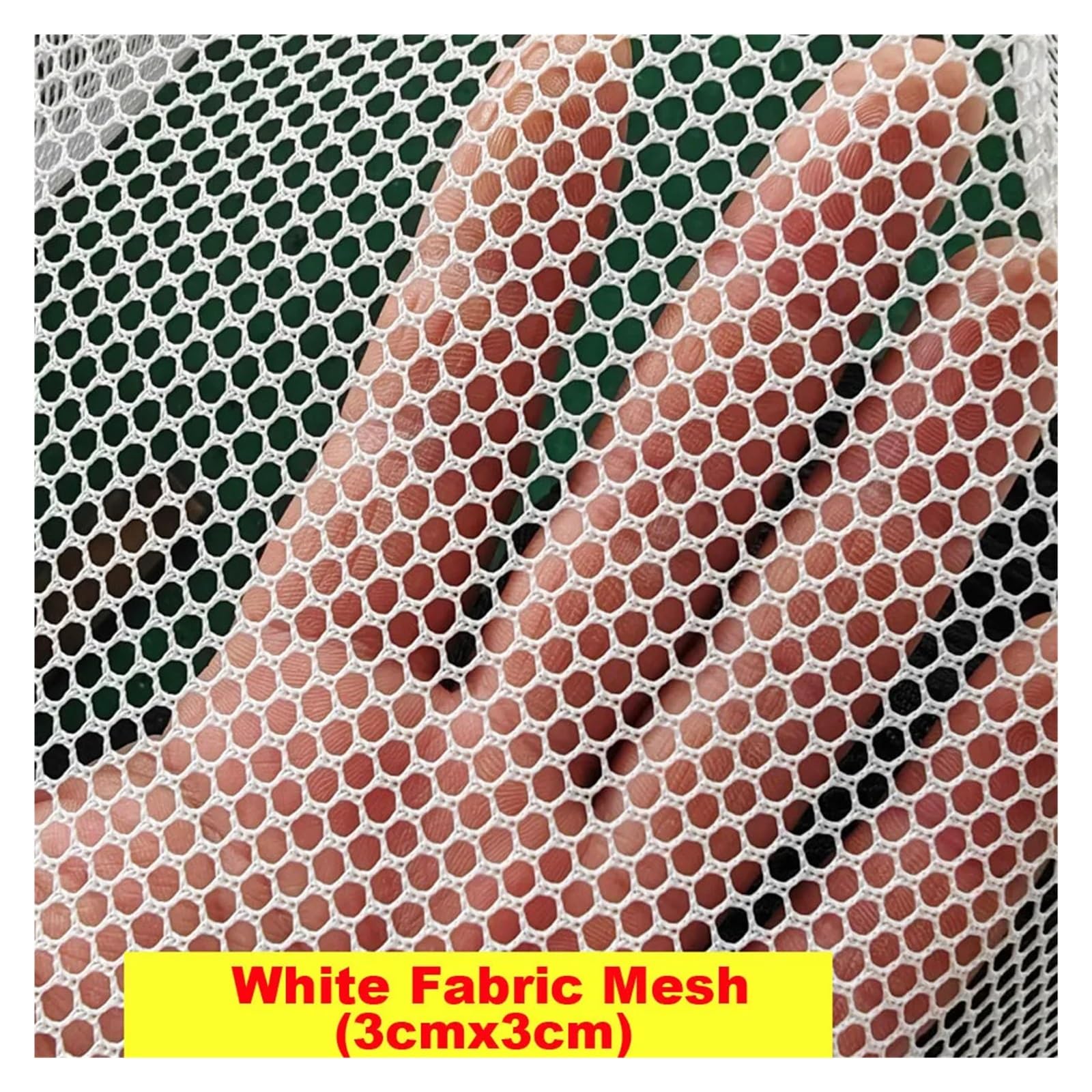 Rete anti-uccelli in nylon con fori esagonali da 3 mm, per pesca e protezione del giardino, colore rosso, ideale per frutta e verdura (nero, 1,5 m x 3 m)